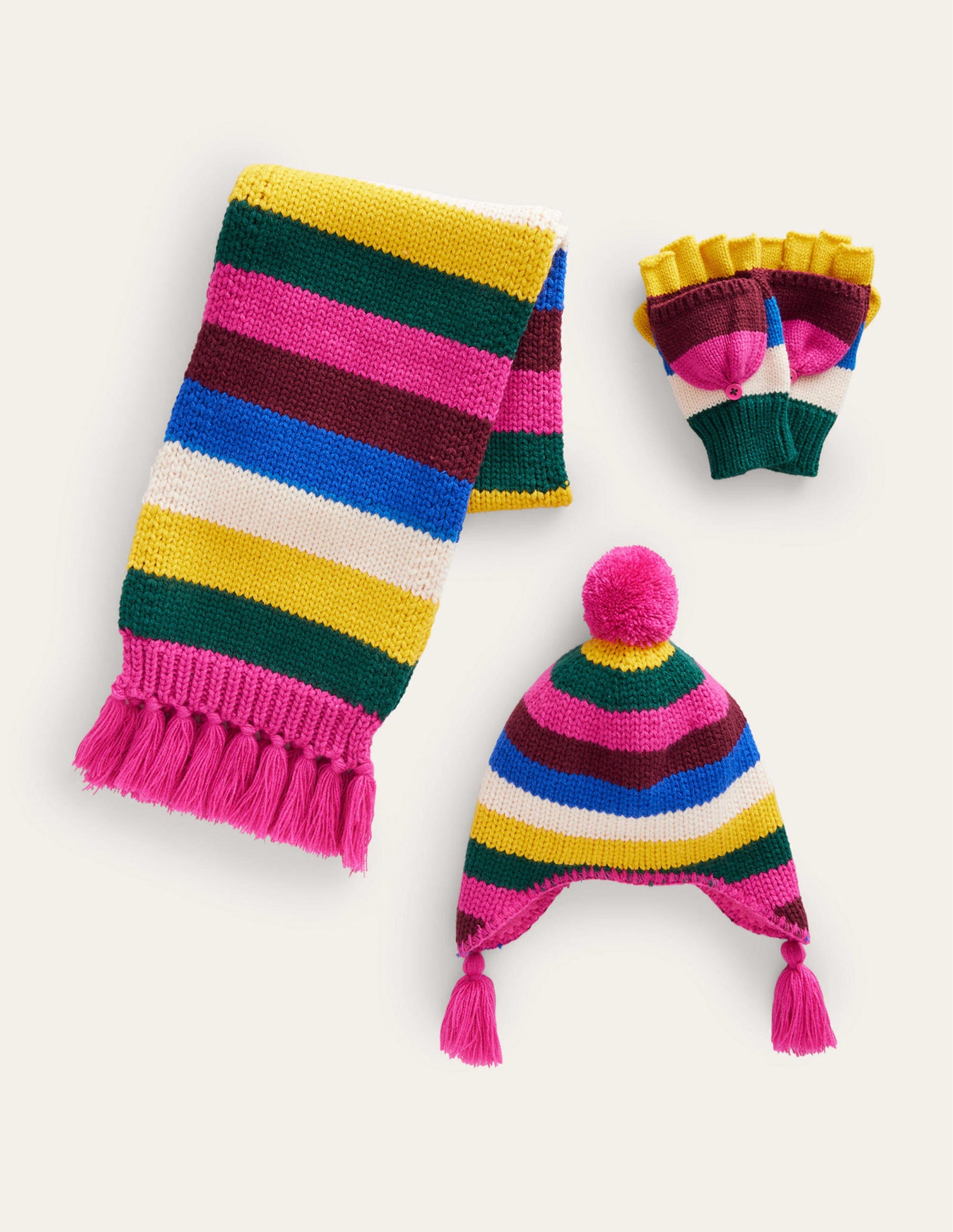 Knitted Set-Multi Stripe-1