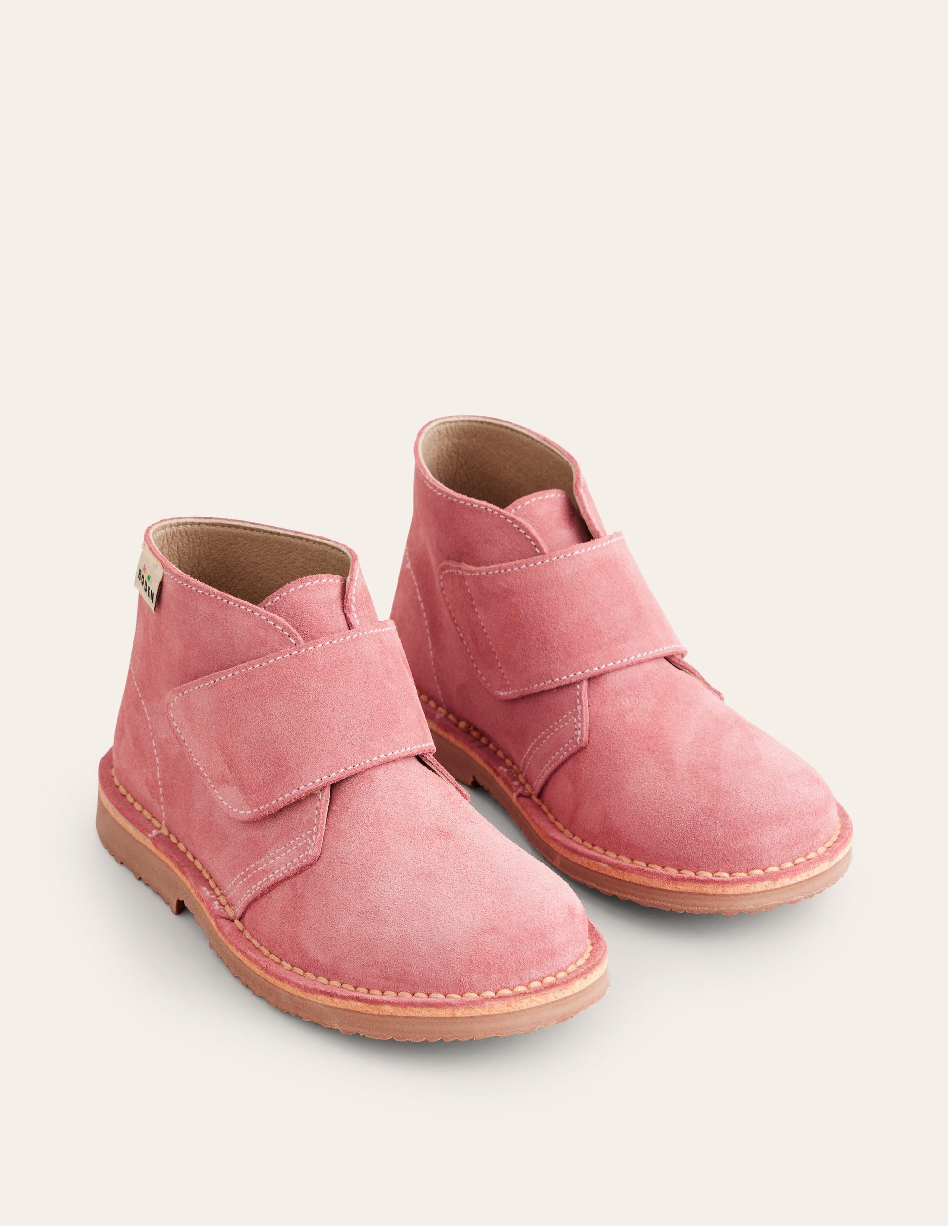 Suede Desert Boot-Pink-2