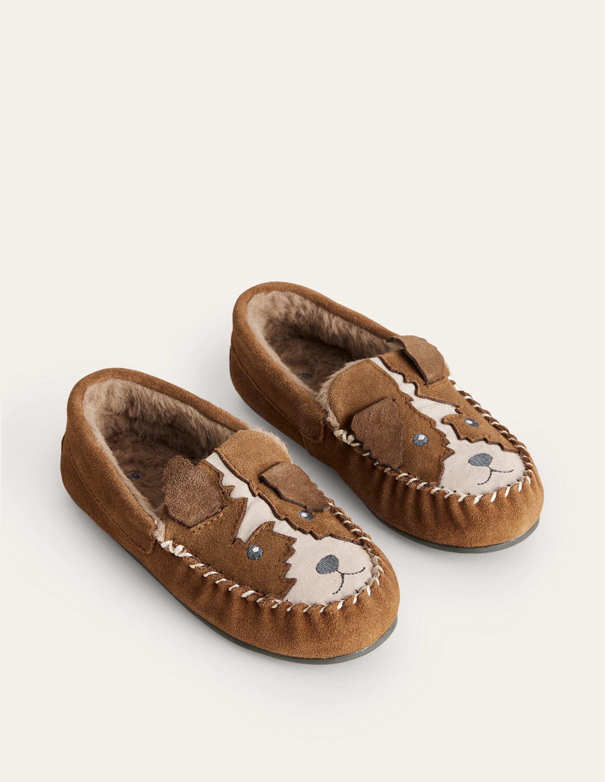 Suede Slippers-Tan Brown-2