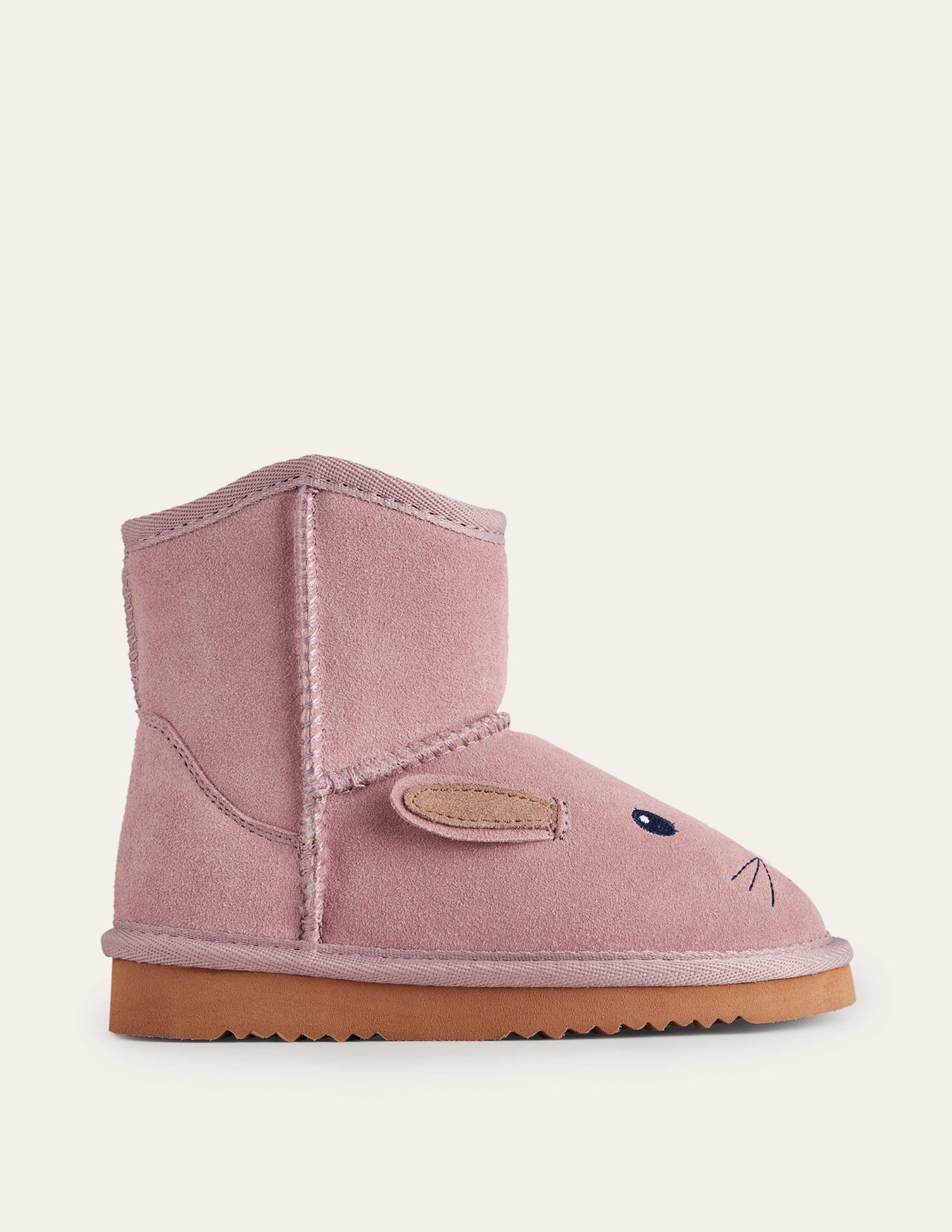 Novelty Sheepskin Boots-Vintage Pink - Image 1
