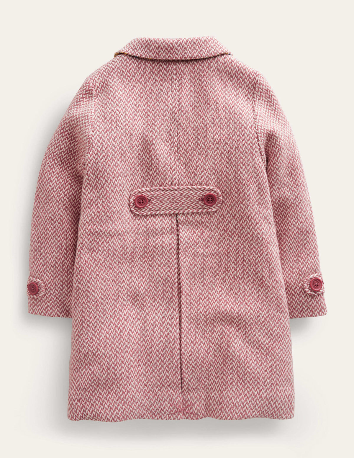 Wonderful Wool Blend Coat-Pink Twill-2