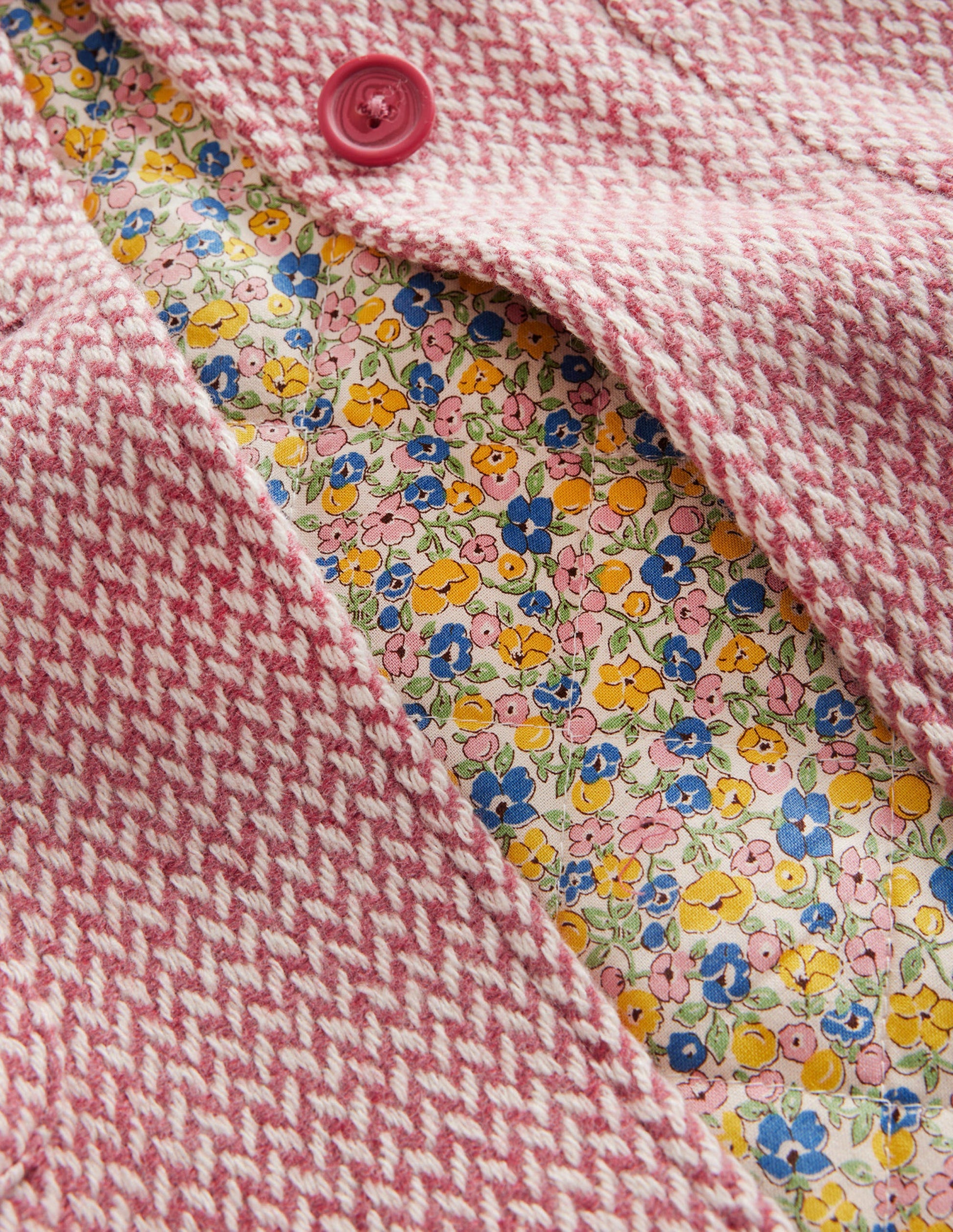 Wonderful Wool Blend Coat-Pink Twill-3