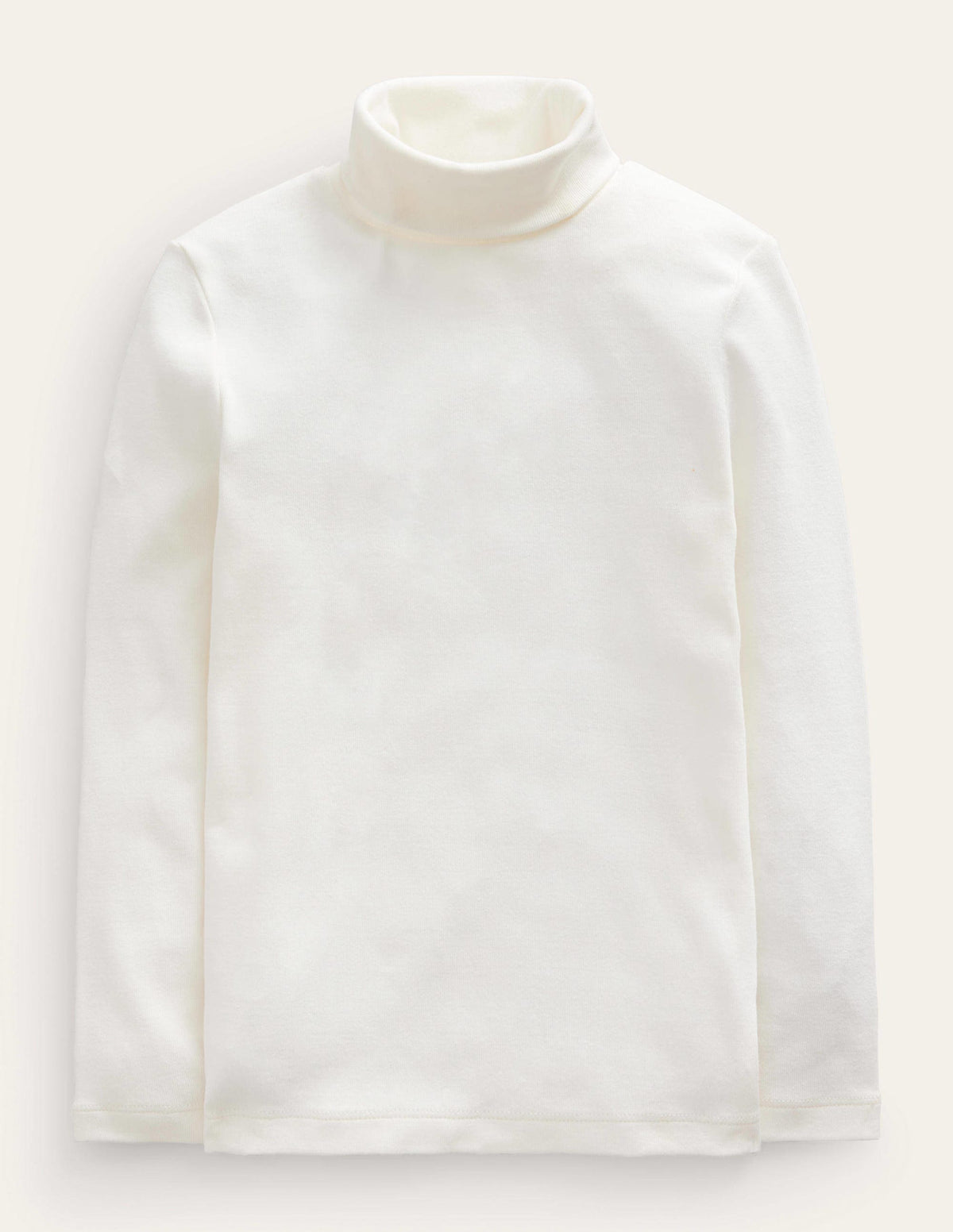 Super Soft Roll Neck Top-Ivory-1