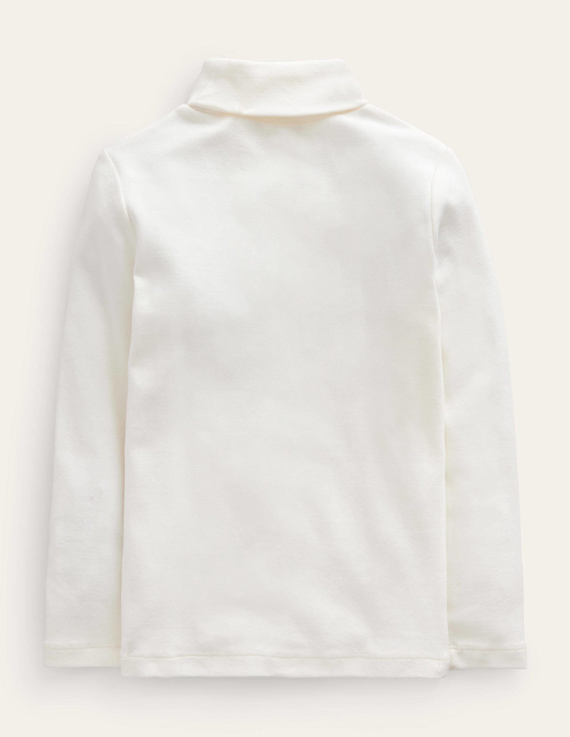 Super Soft Roll Neck Top-Ivory-2