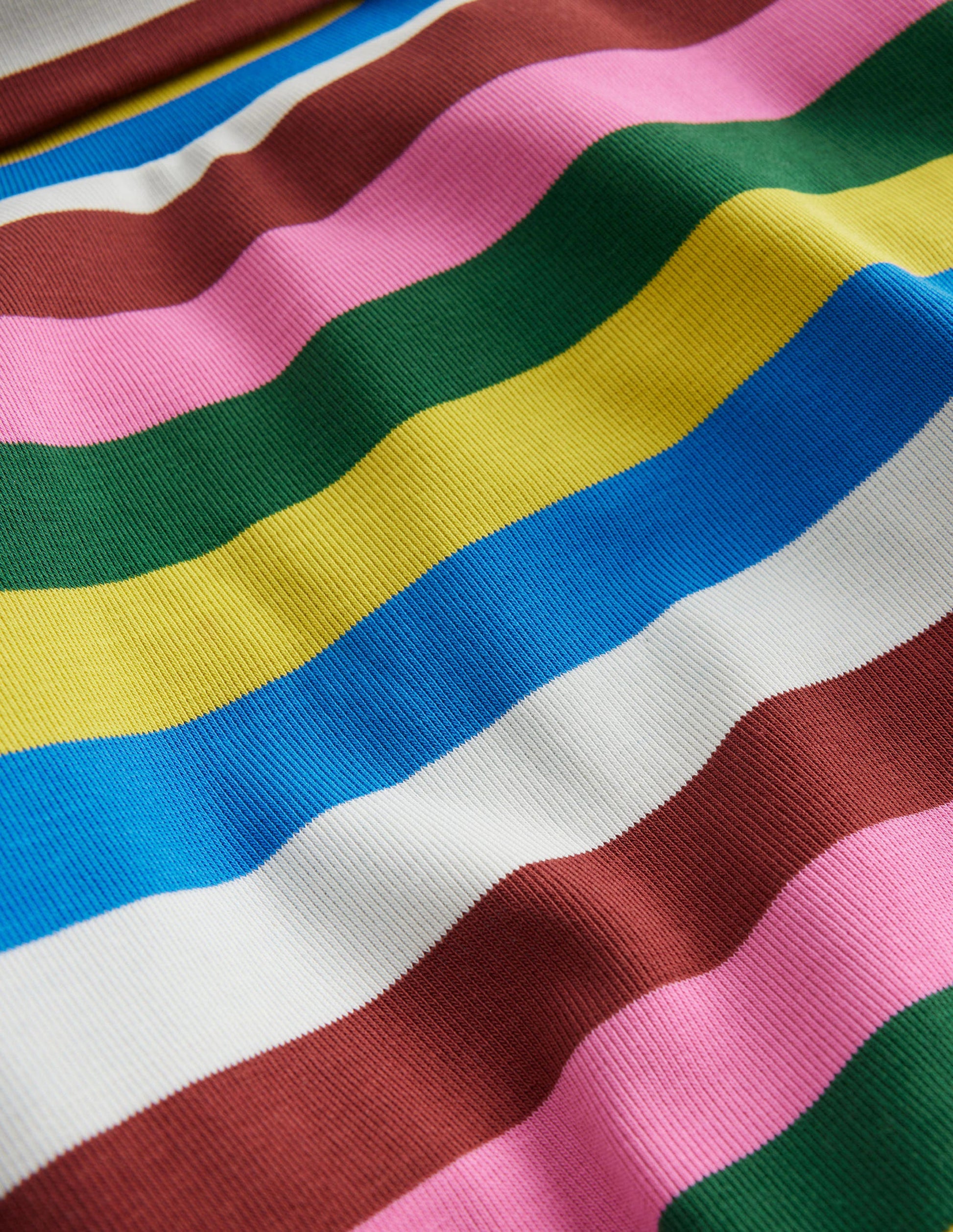 Super Soft Roll Neck Top-Multi Stripe-3