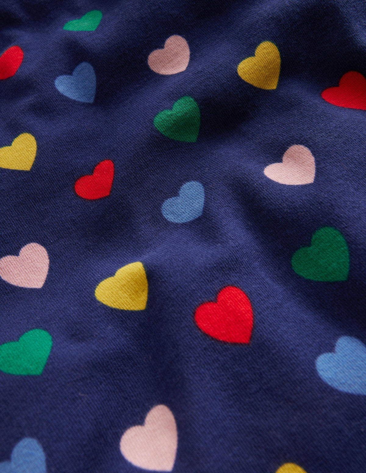 Super Soft Roll Neck Top-College Navy Hearts-3