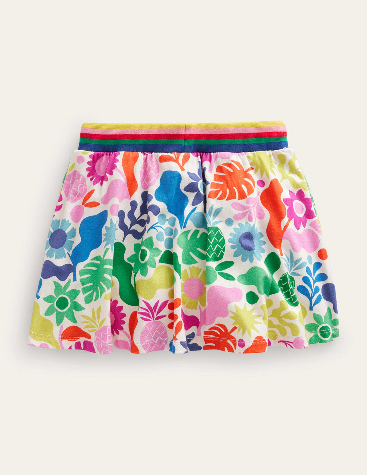 Printed Jersey Skort-Multi Holiday Floral - Image 2