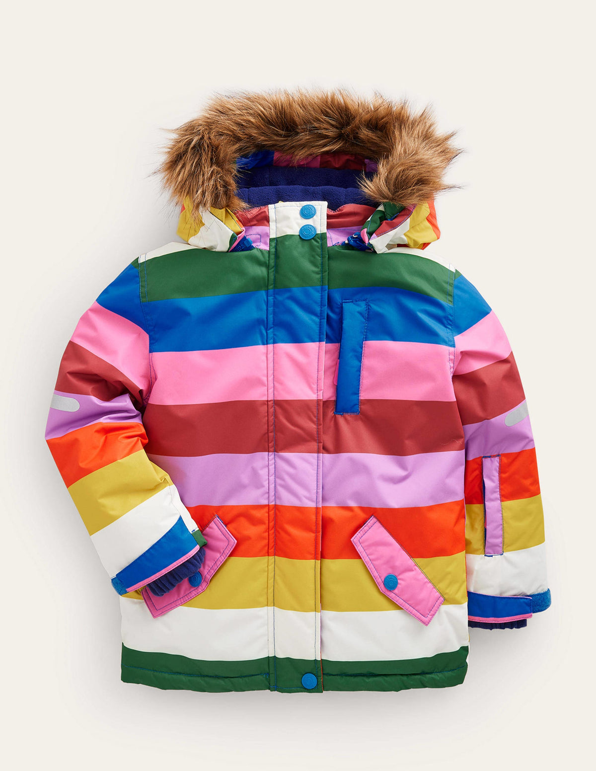 All-weather Waterproof Jacket-Multi Stripe-1