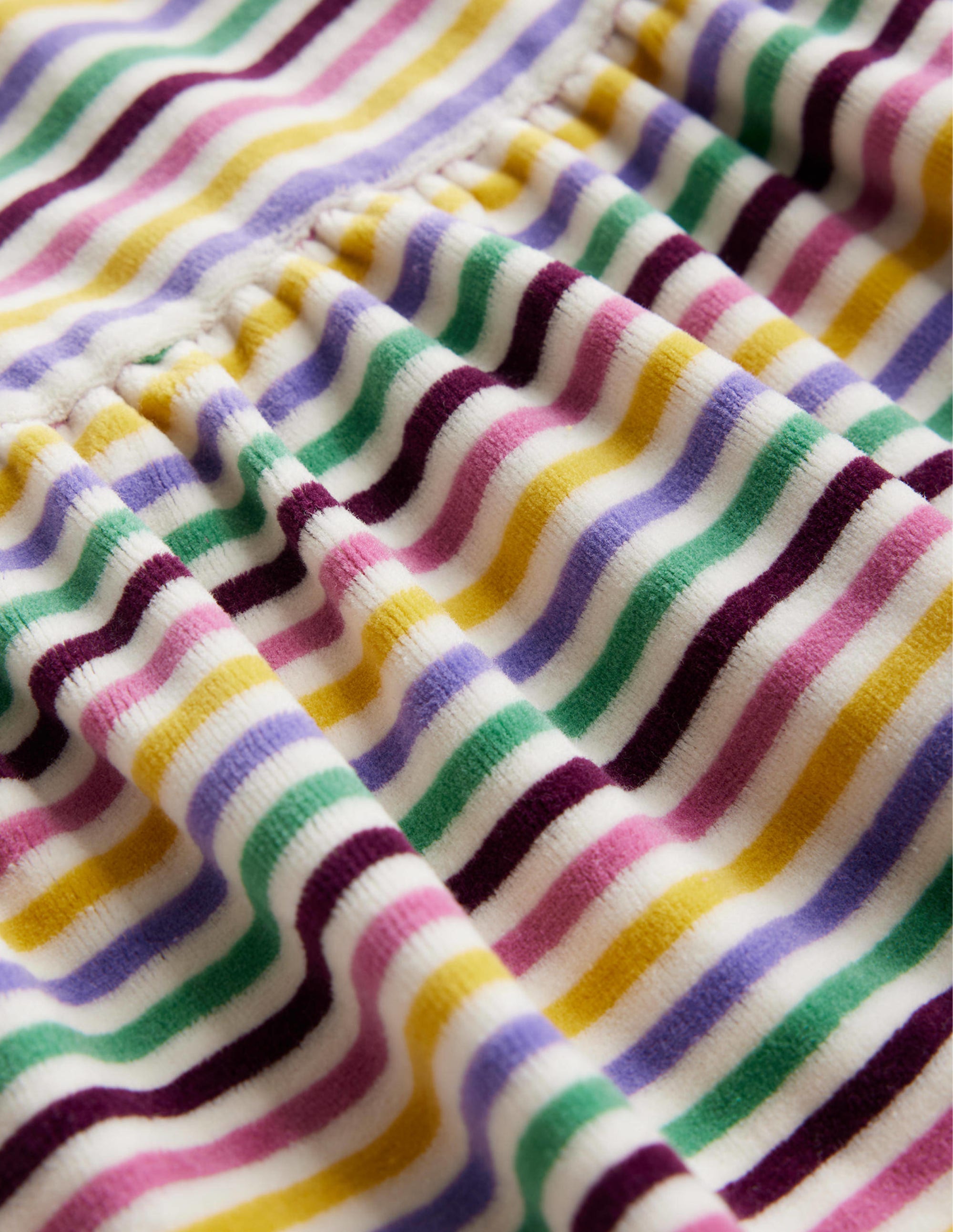 Tiered Velour Dress-Teacup Pink Rainbow - Image 3