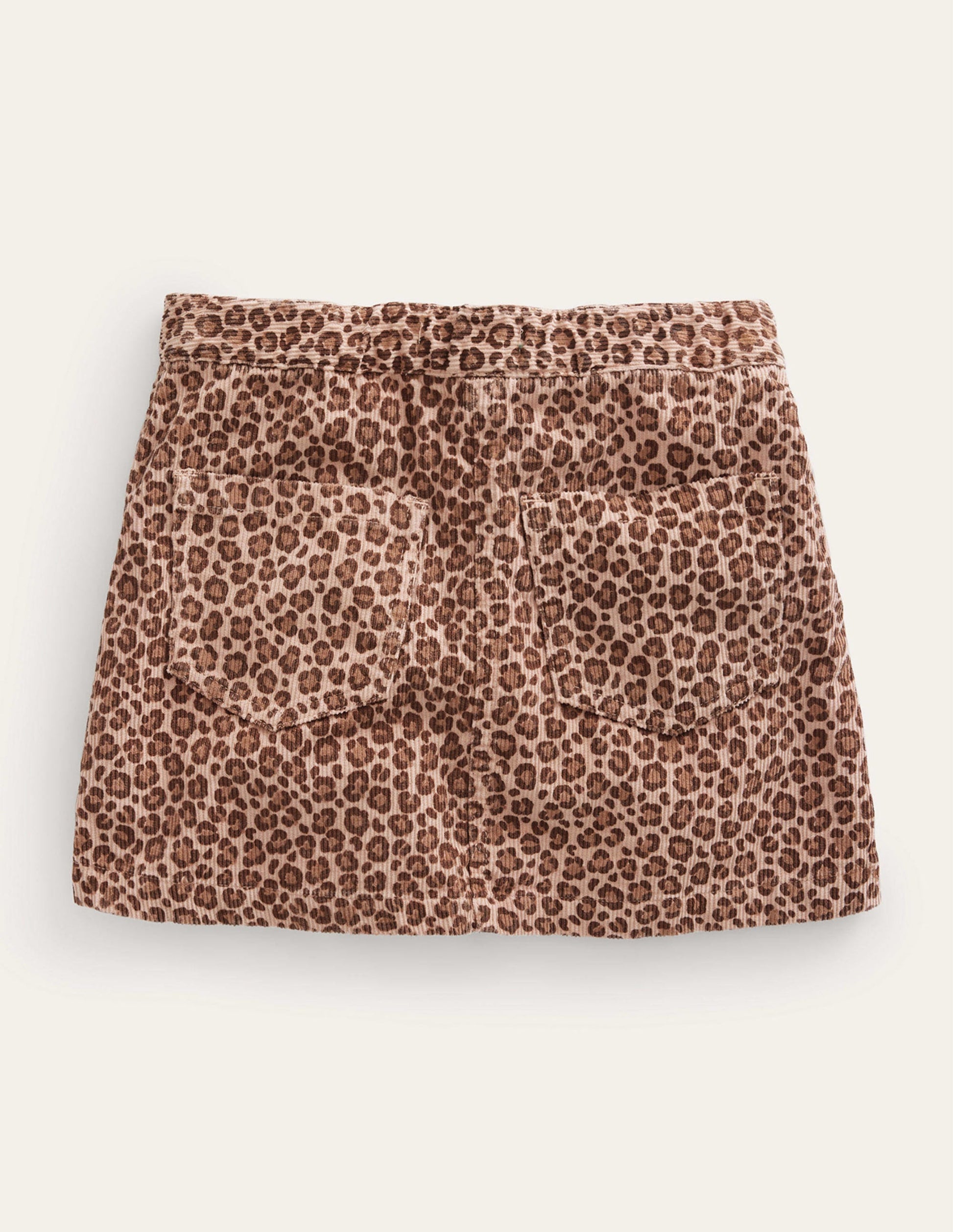 A-Line Mini Skirt-Leopard Print-2
