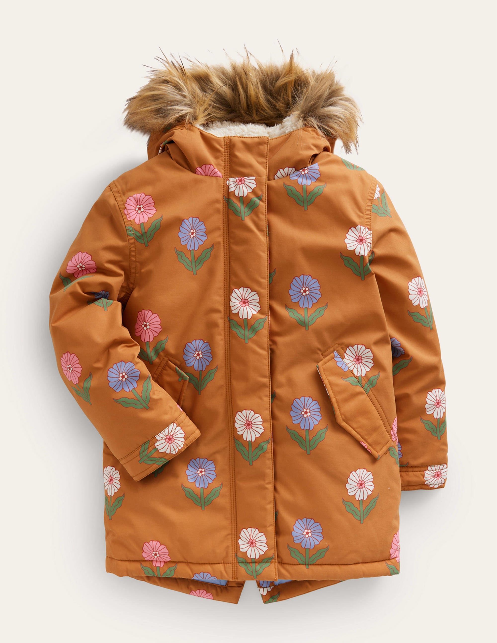 Authentic Waterproof Parka-Butterscotch Floral - Image 1