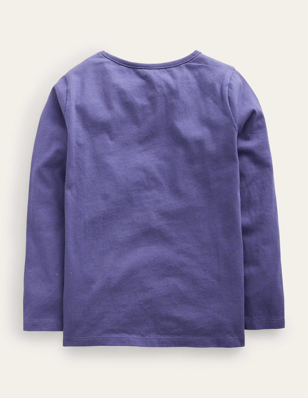 Puff Sleeve Appliqué T-shirt-Soft Starboard Blue Unicorn - Image 2