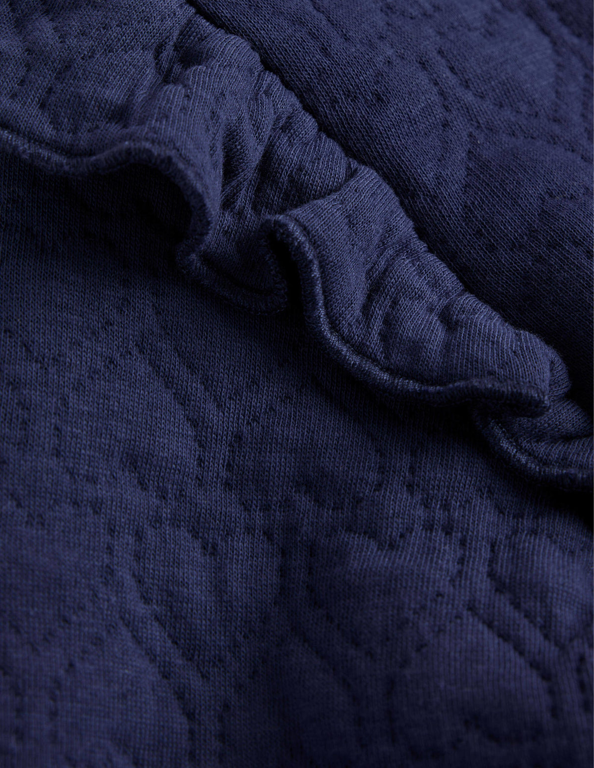 Heart Jacquard Sweat Dress-College Navy - Image 3