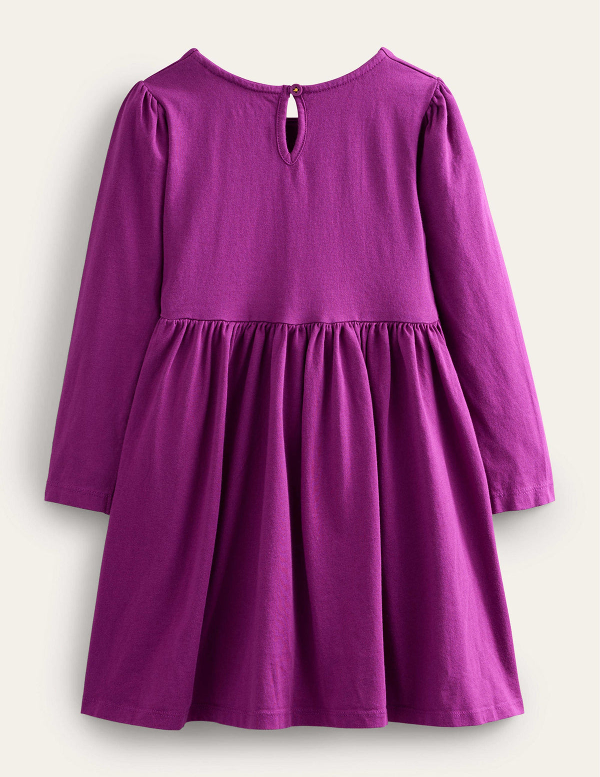 Appliqué Jersey Dress-Chrysanthemum Purple-2