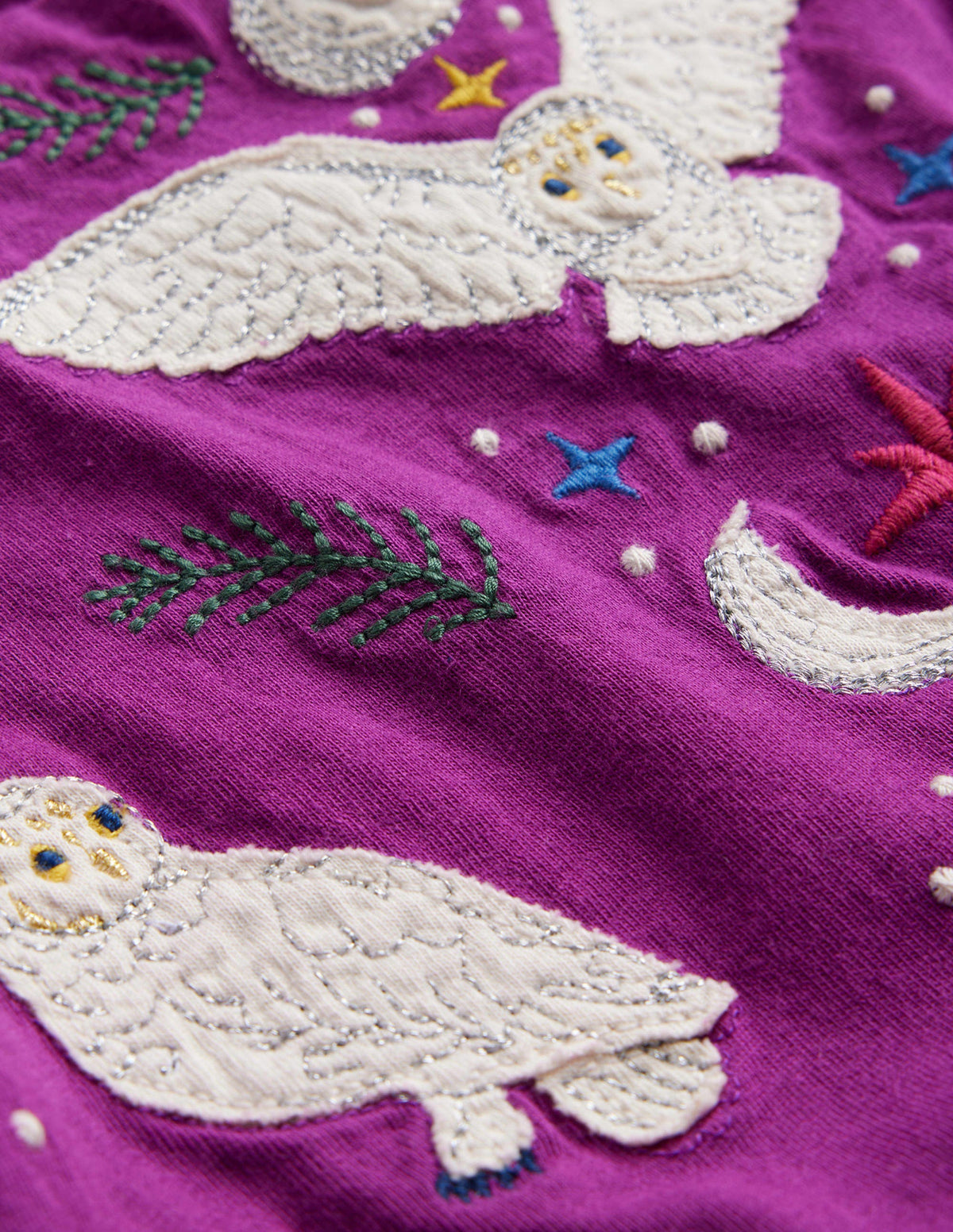 Appliqué Jersey Dress-Chrysanthemum Purple-3