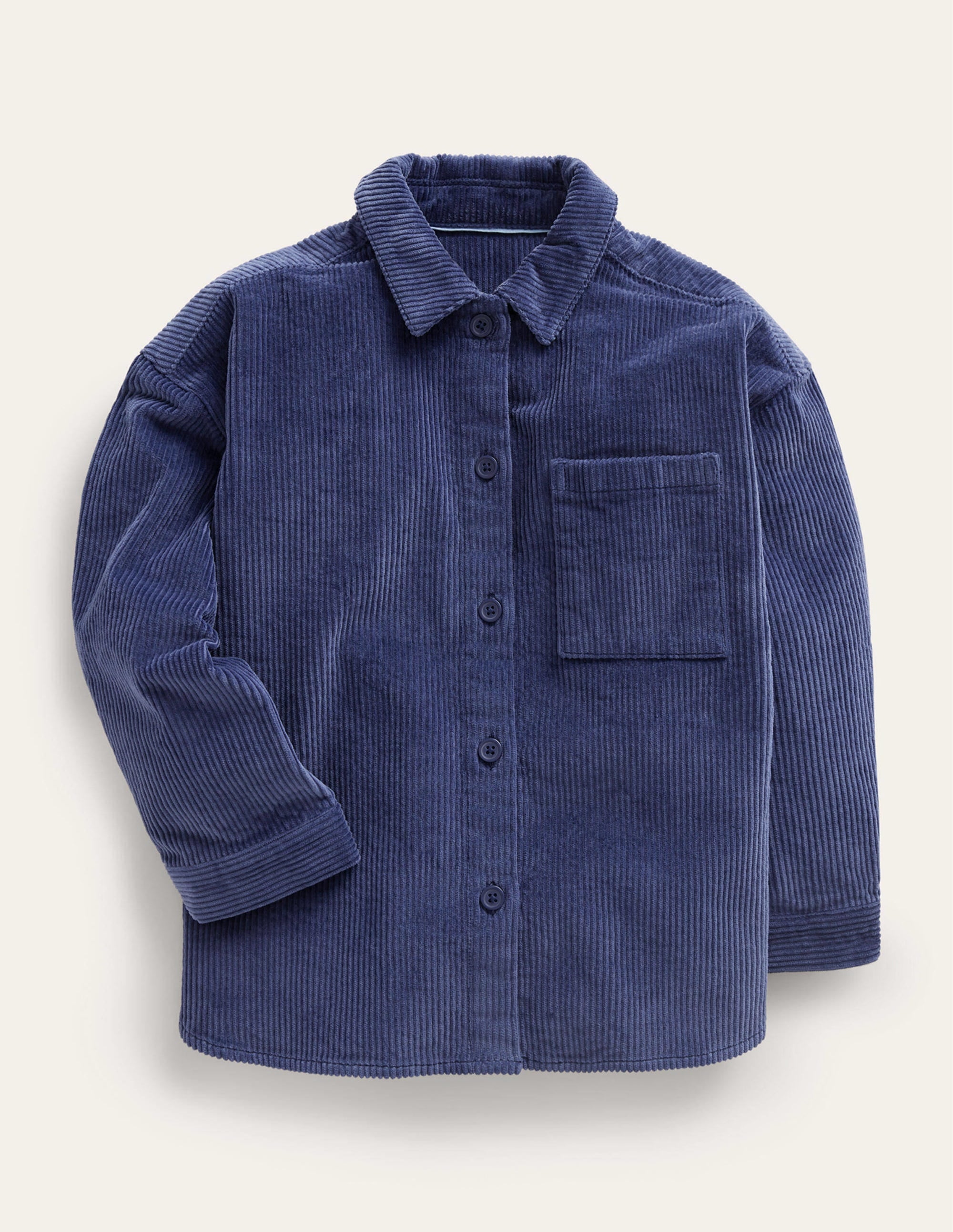 Relaxed Cord Shirt-College Navy - Image 1