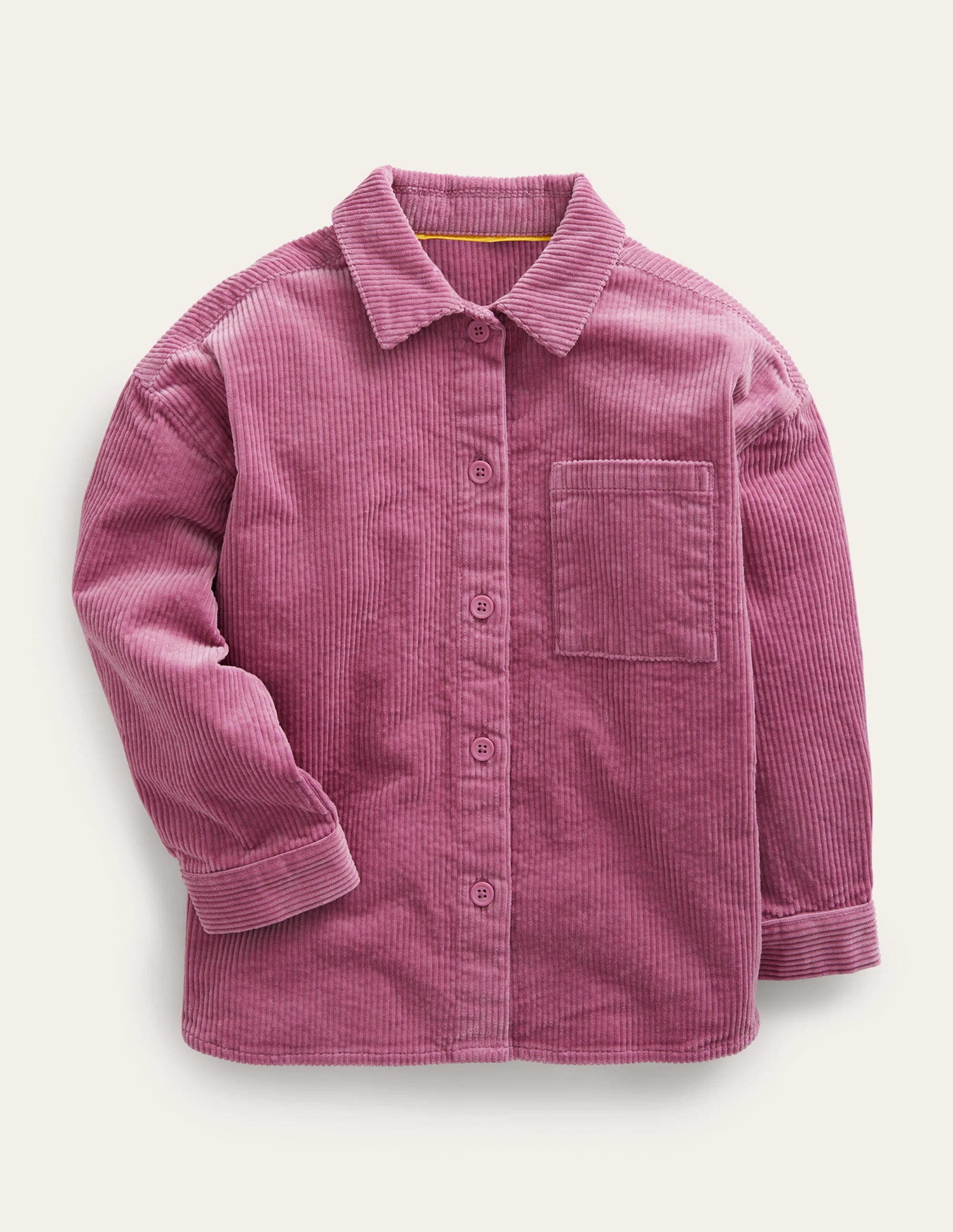 Relaxed Cord Shirt-Teacup Pink - Image 1
