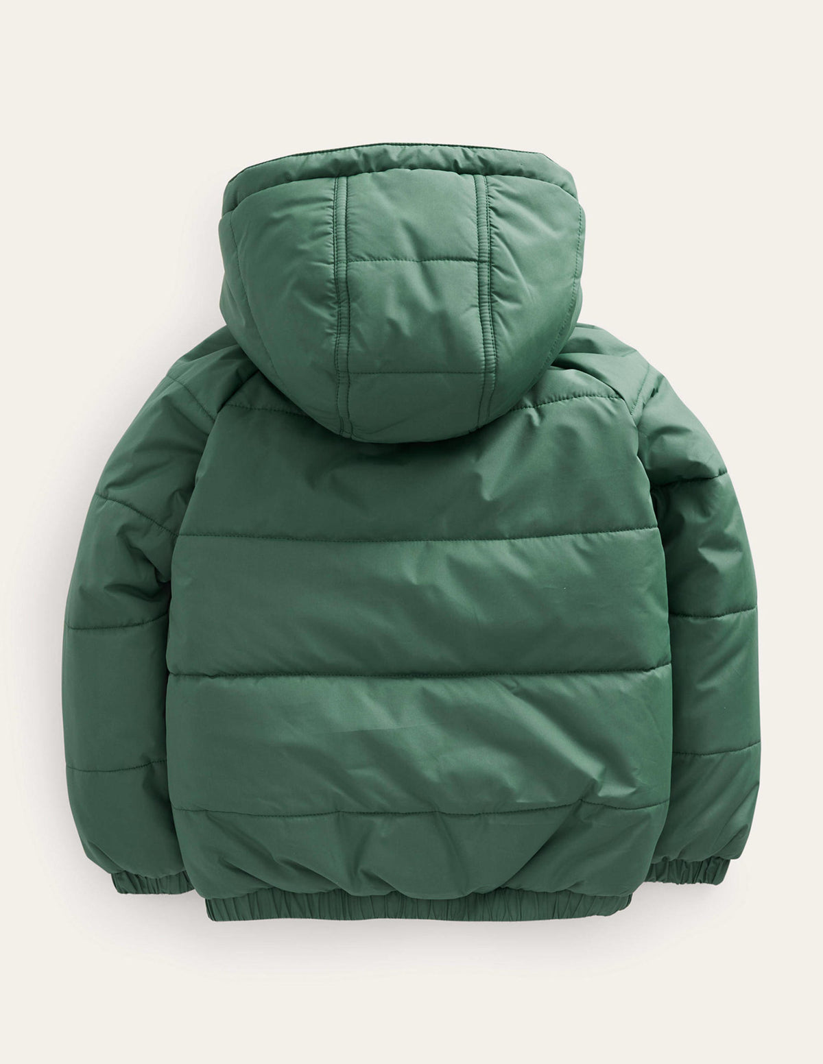 Appliqué Padded Coat-Monster Green Hearts - Image 2