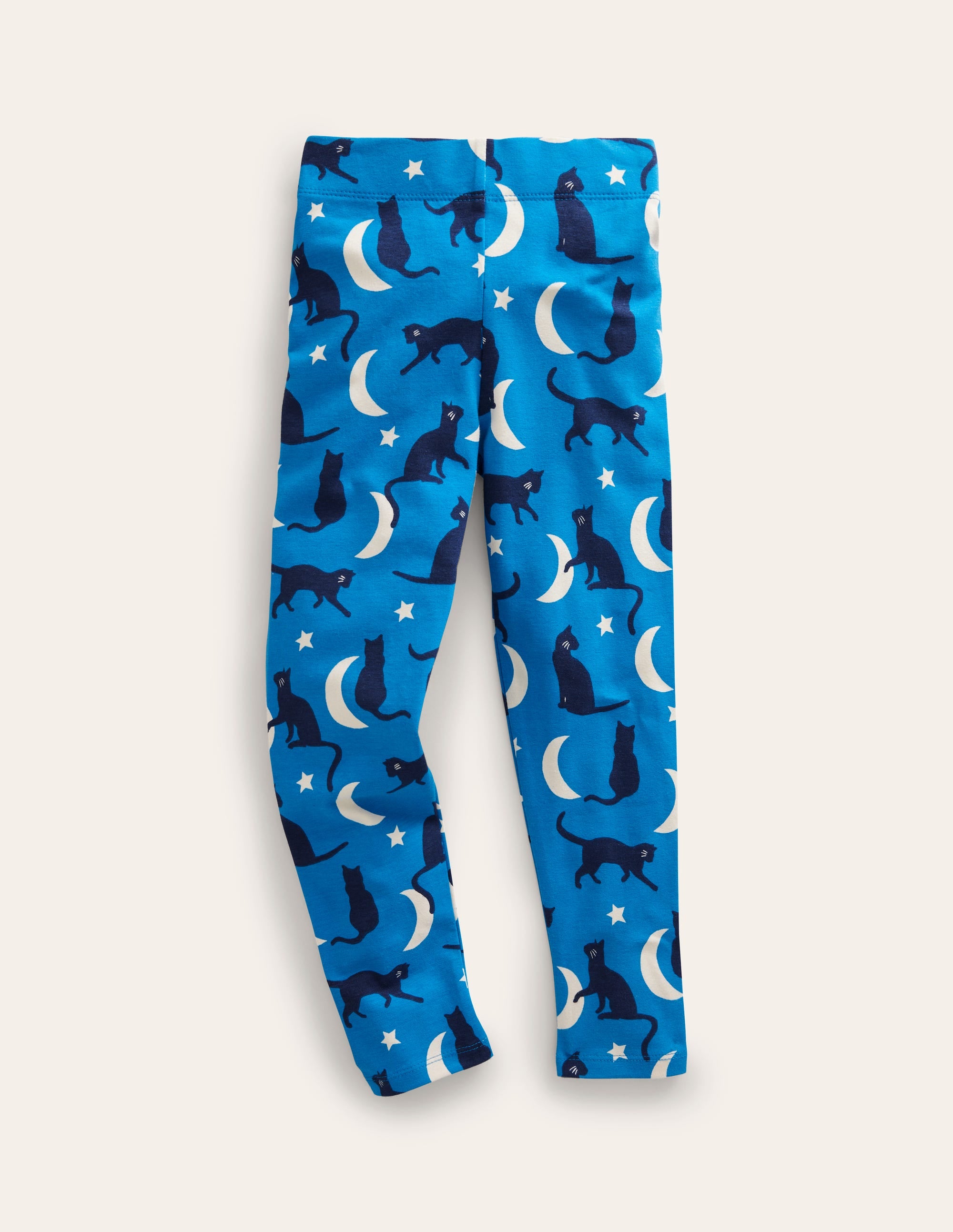 Fun Leggings-Bright Blue Cats - Image 1
