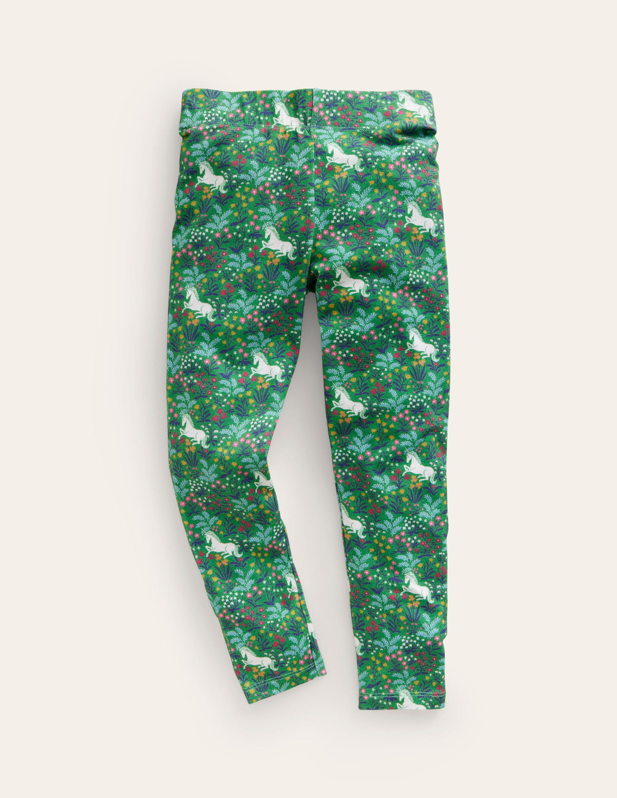 Fun Leggings-Deep Green Unicorn - Image 1
