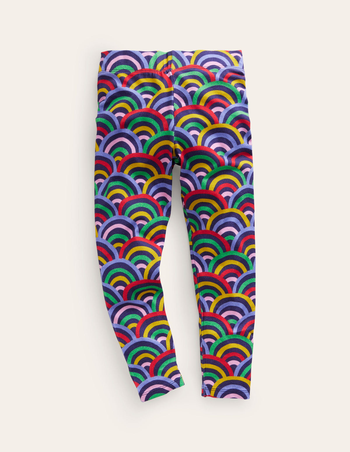 Fun Leggings-Navy Multi Rainbow - Image 1