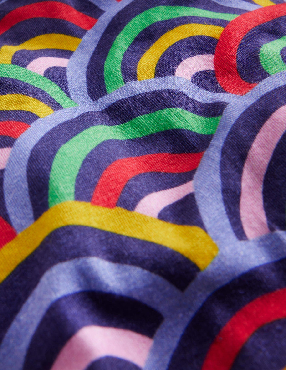 Fun Leggings-Navy Multi Rainbow - Image 3