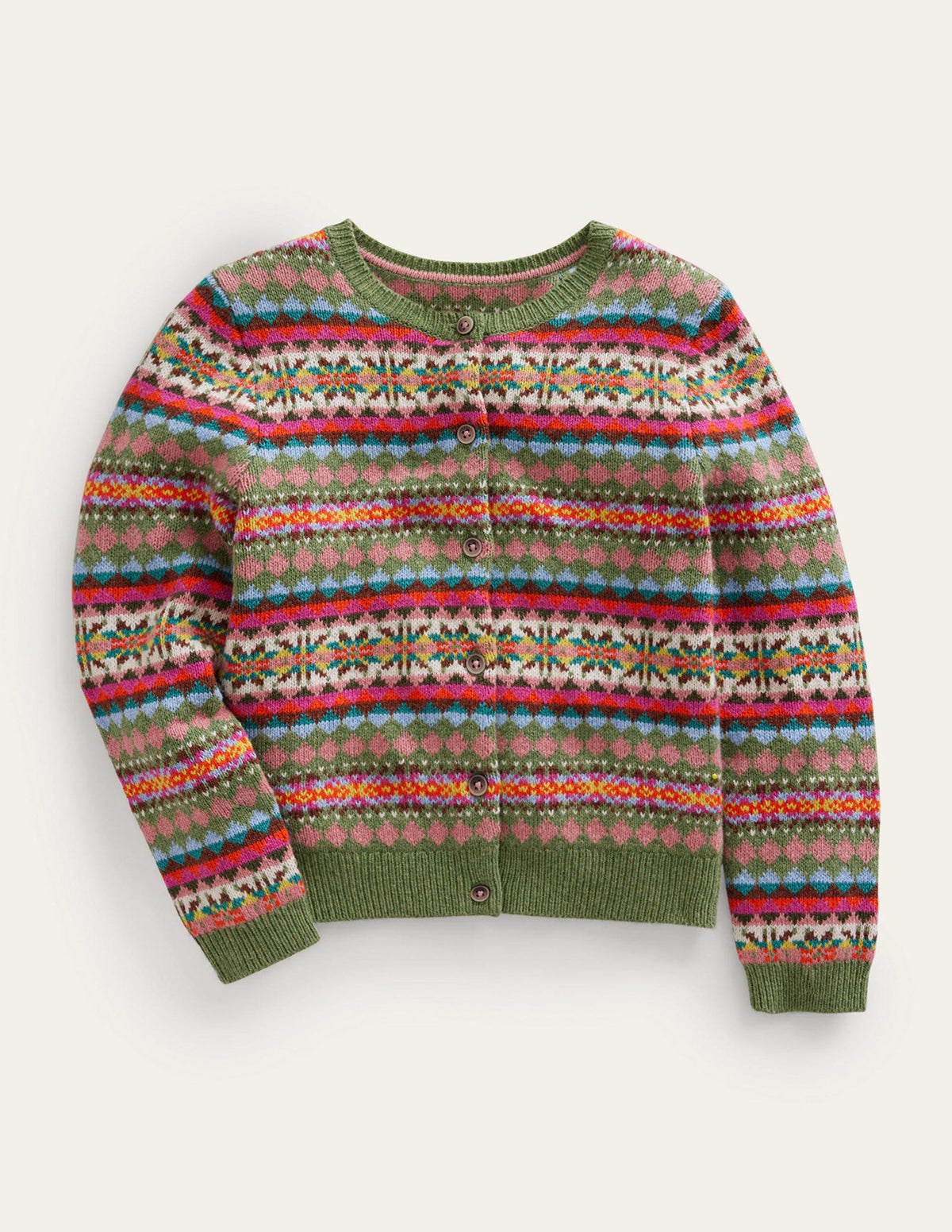 Fair Isle Cardigan-Multi Fair isle-1