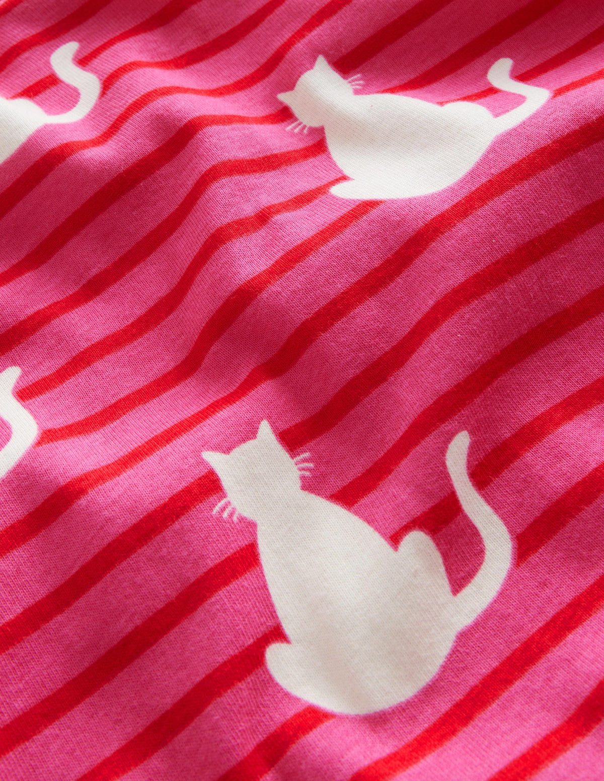 Snug Glow-In-The-Dark Pajamas-Pink Cats - Image 3