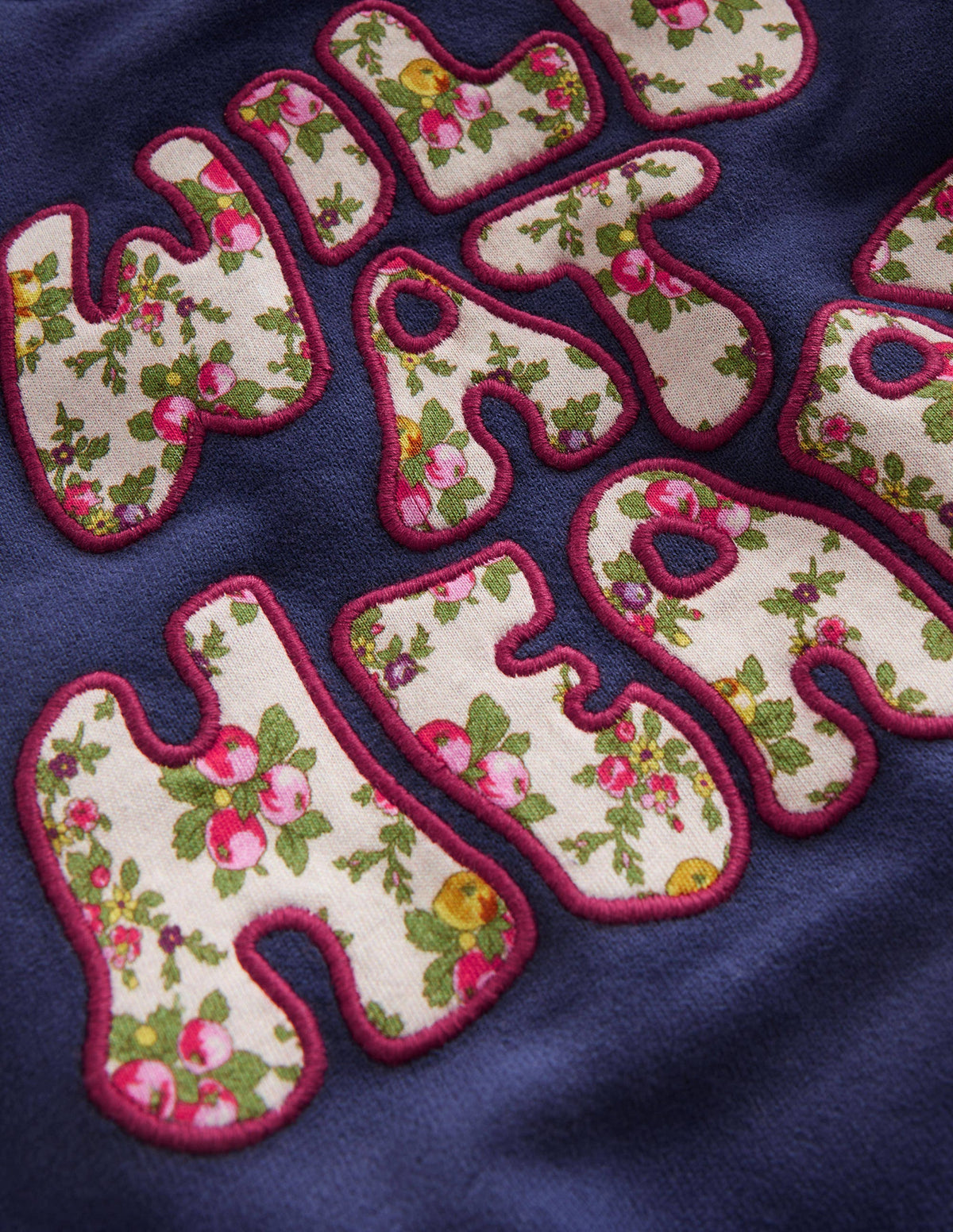 Applique Sweatshirt-College Navy-3