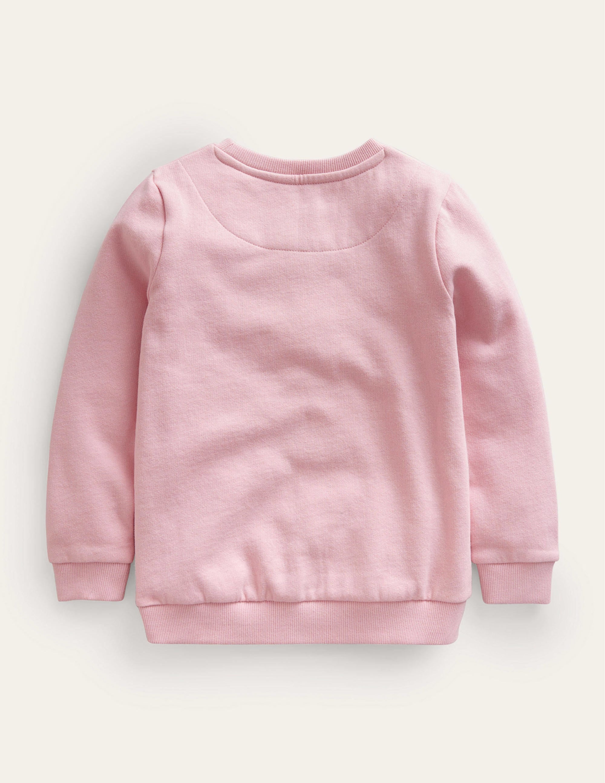 Cosy Applique Sweatshirt-French Pink Mouse - Image 2