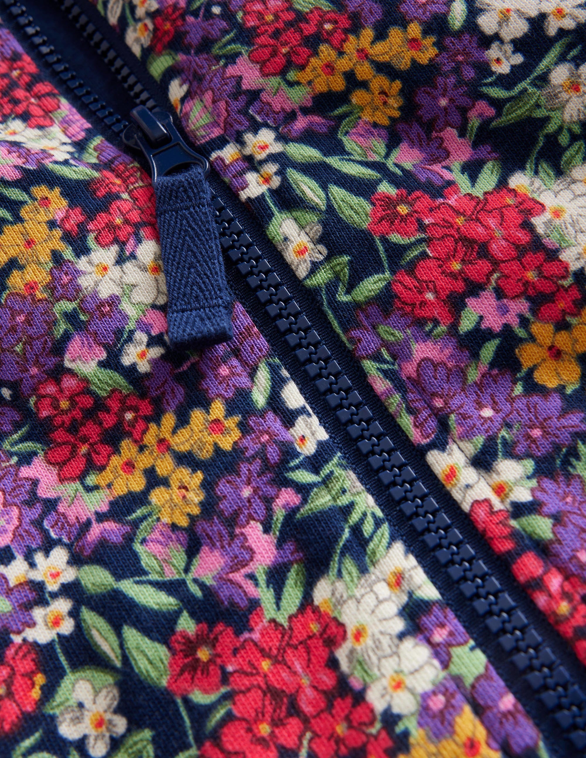 Jersey Printed Bomber-Multi Bloom - Image 3