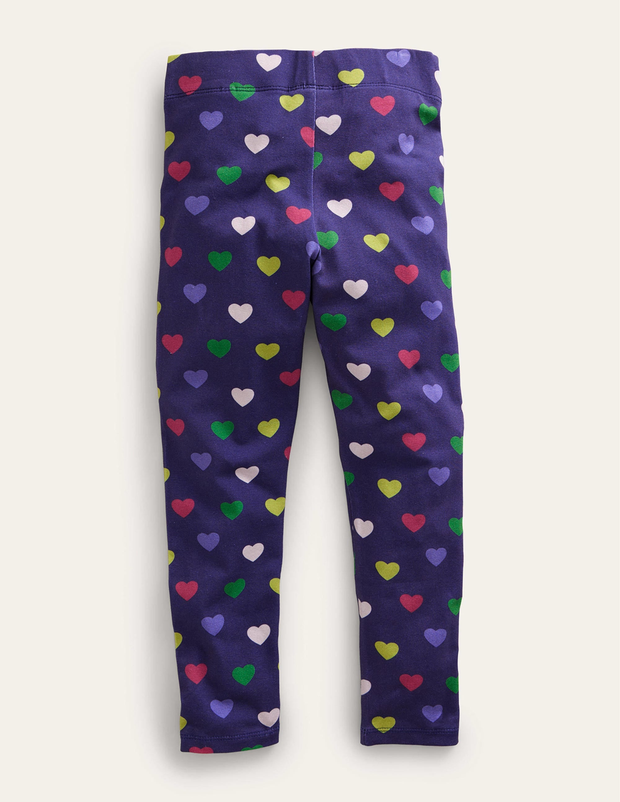 Fun Cosy Leggings-College Navy Hearts - Image 2