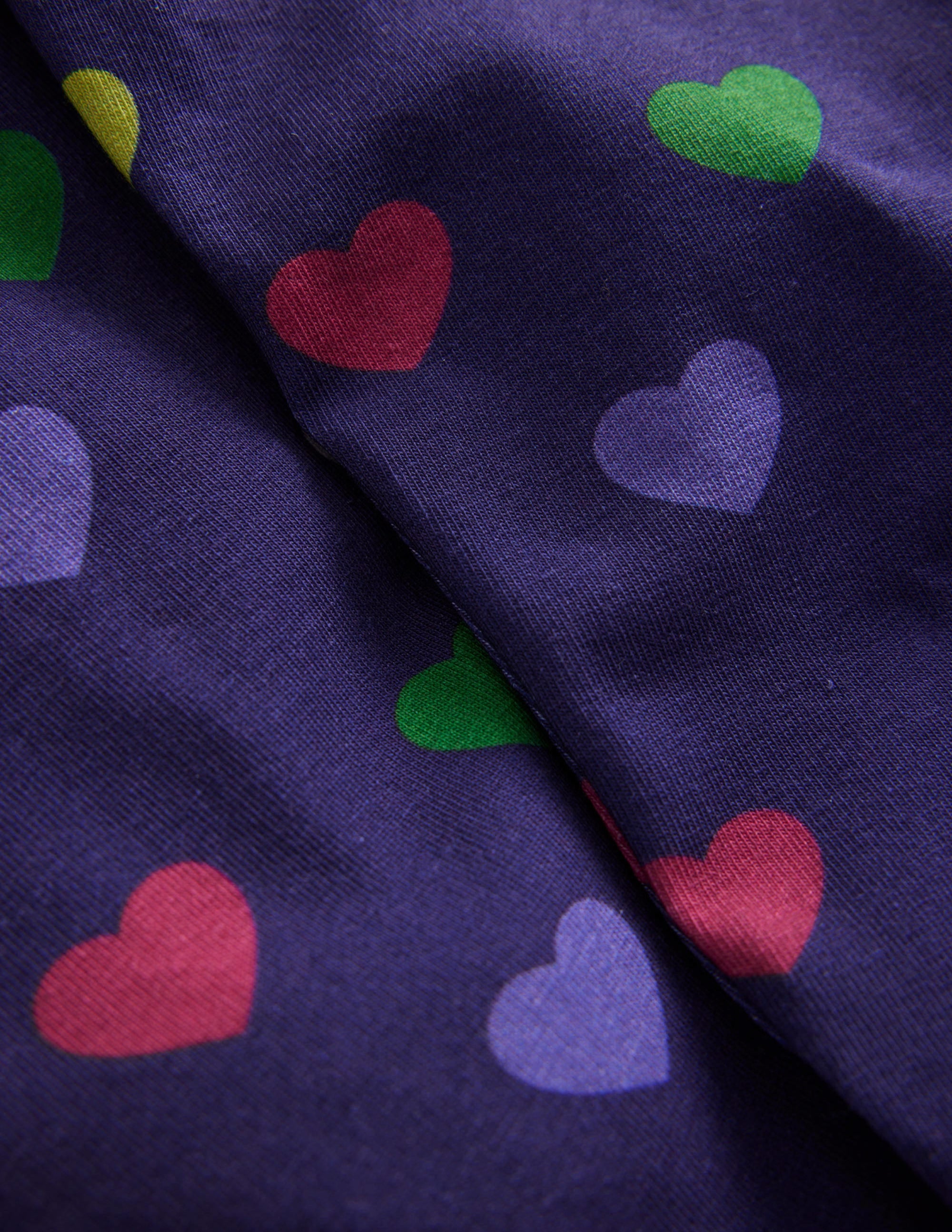 Fun Cosy Leggings-College Navy Hearts - Image 3