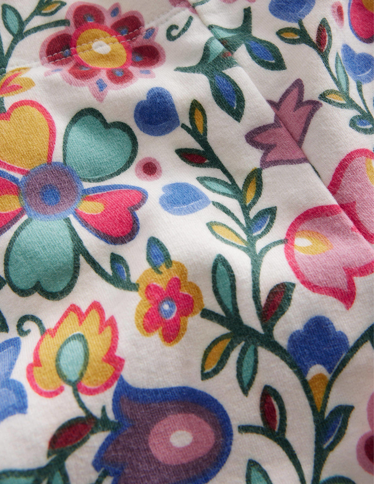 Fun Cosy Leggings-Multi Folk Floral-3