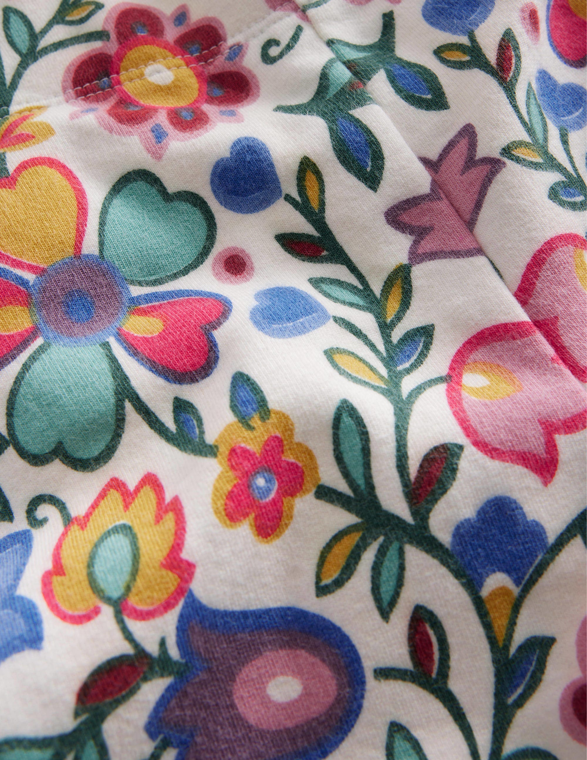 Fun Cosy Leggings-Multi Folk Floral - Image 3