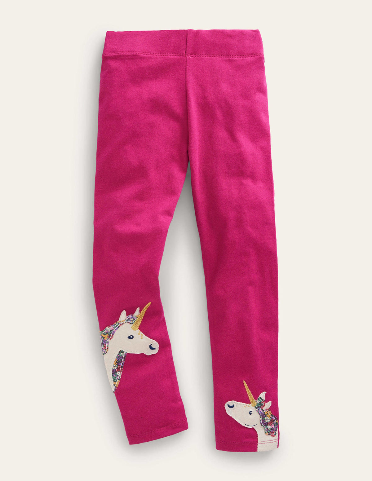 Appliqué Leggings-Penelope Pink Animals - Image 1