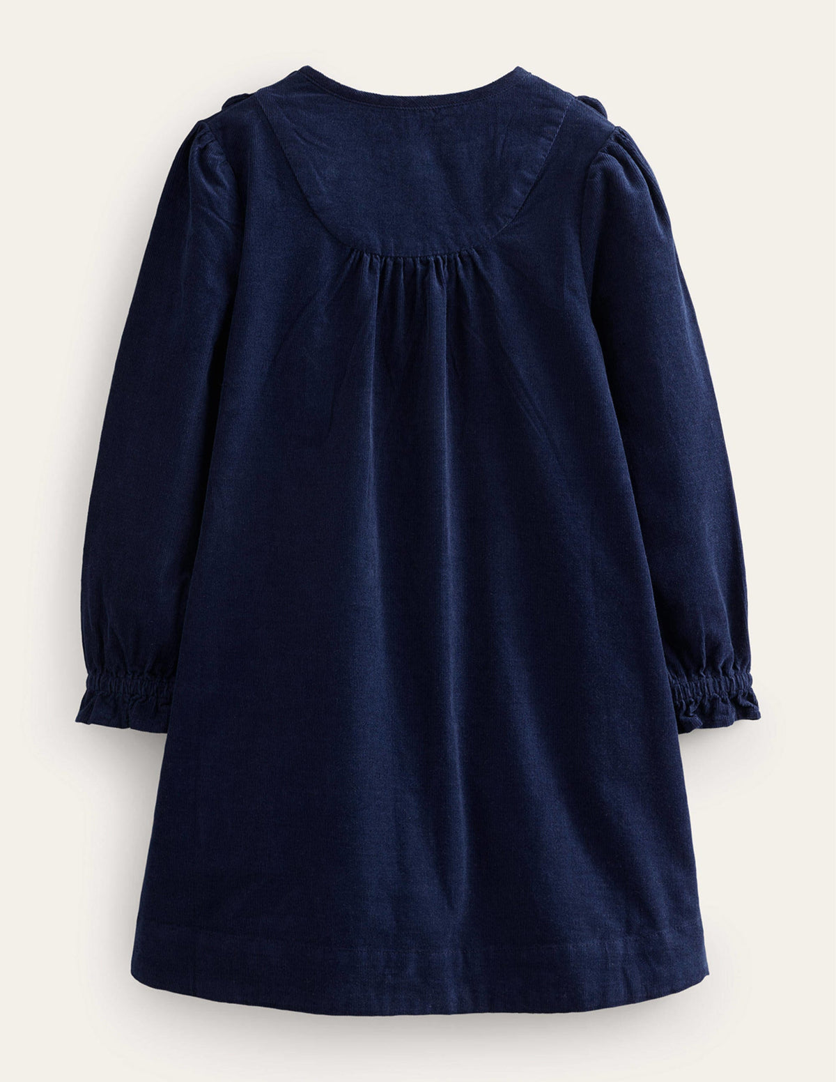Scallop Cord Dress-French Navy-2