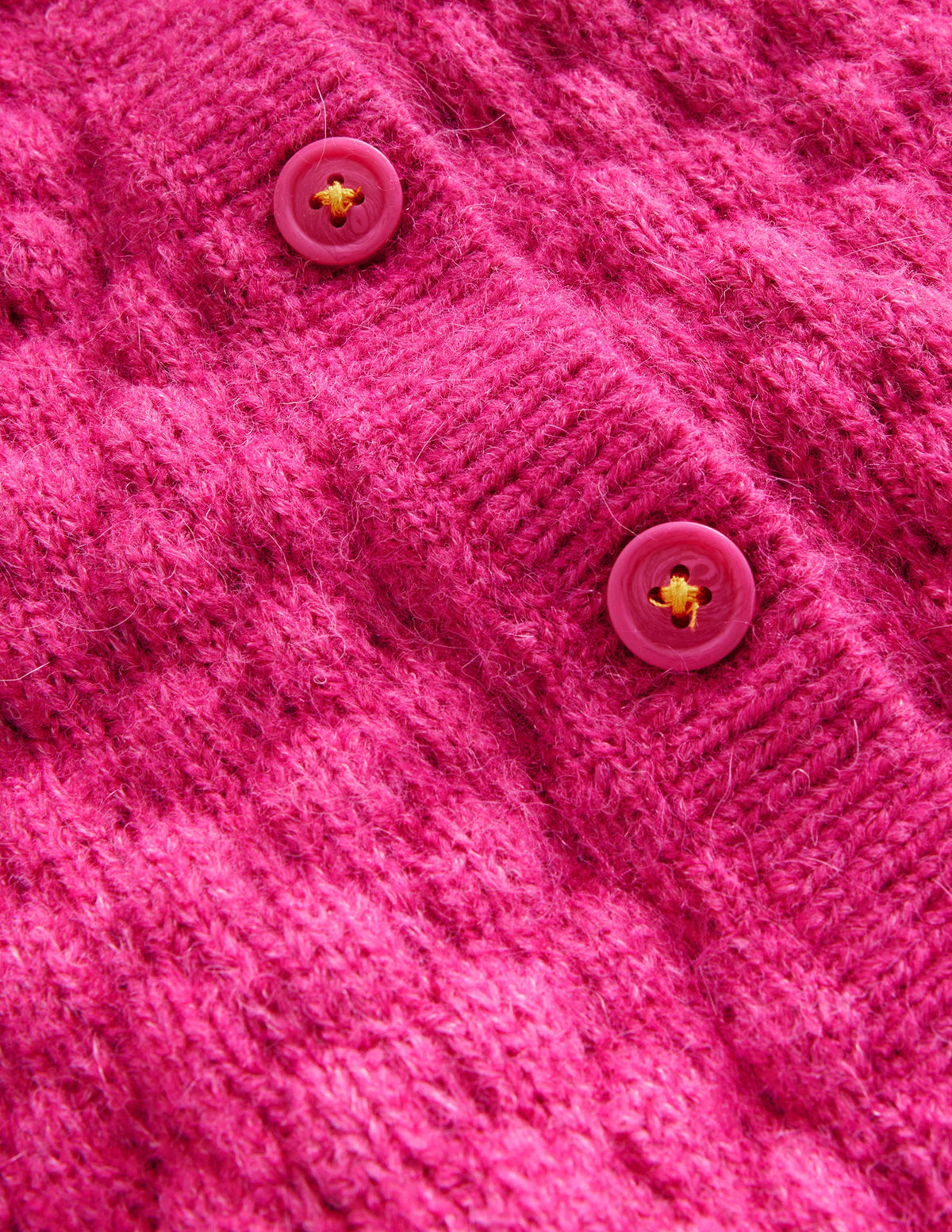 Bobble Stitch Cardigan-Mid Pink-3