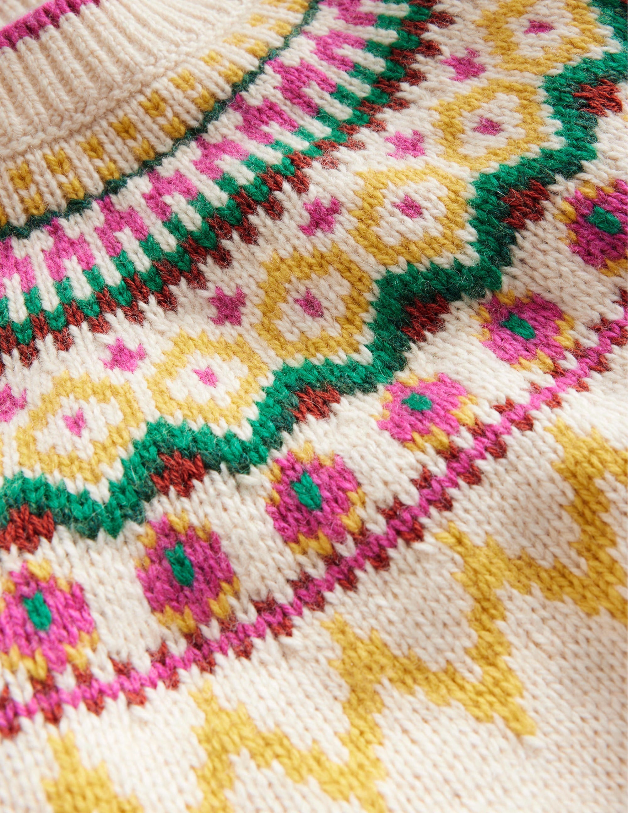 Fair Isle Sweater-Oatmeal Marl - Image 3