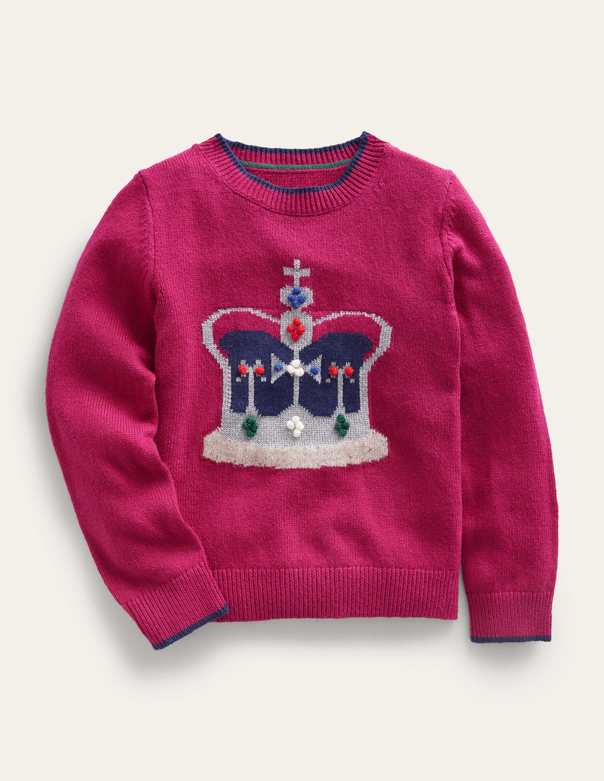 Crown Sweater-Penelope Pink-1