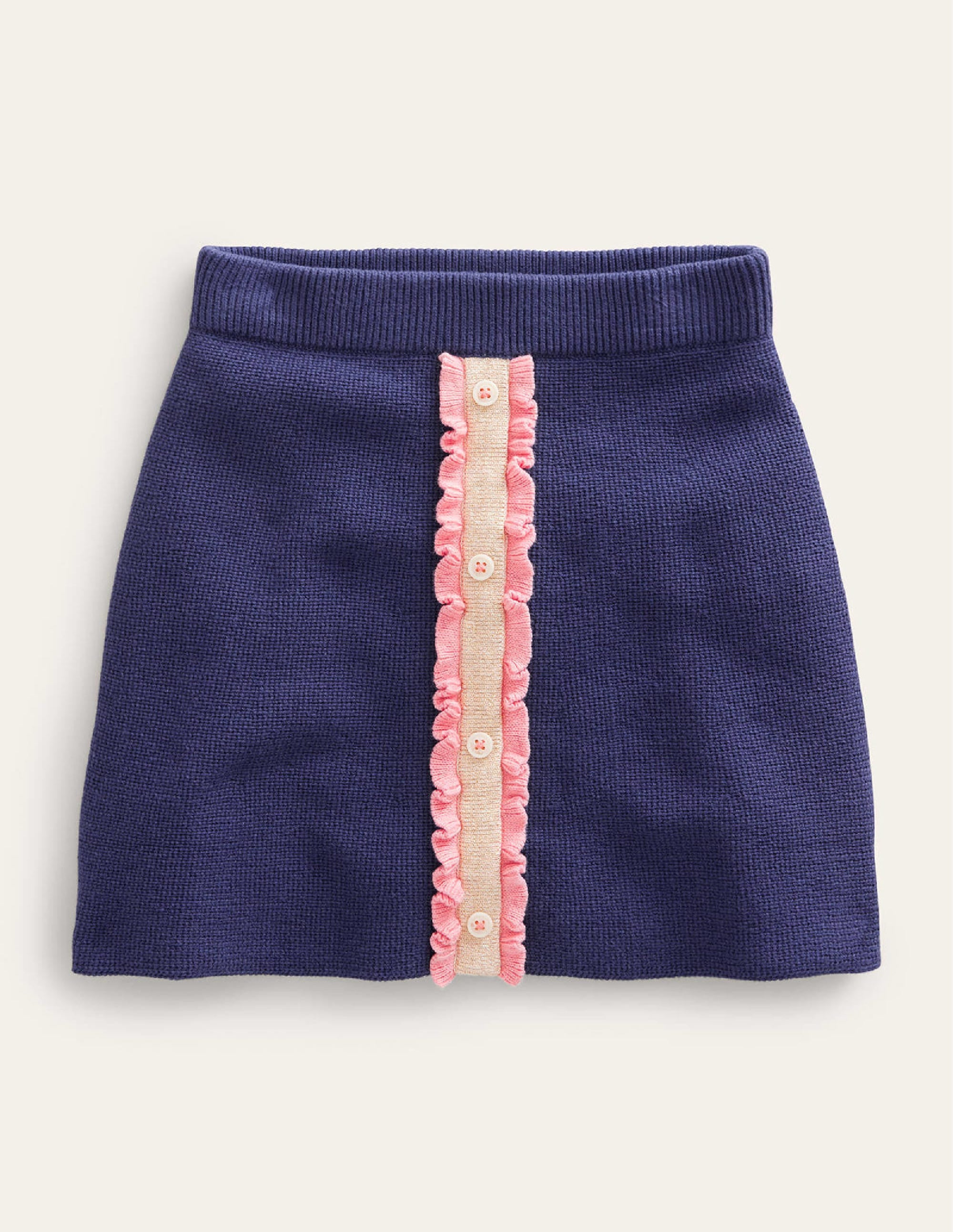 Knitted Skirt-College Navy - Image 1