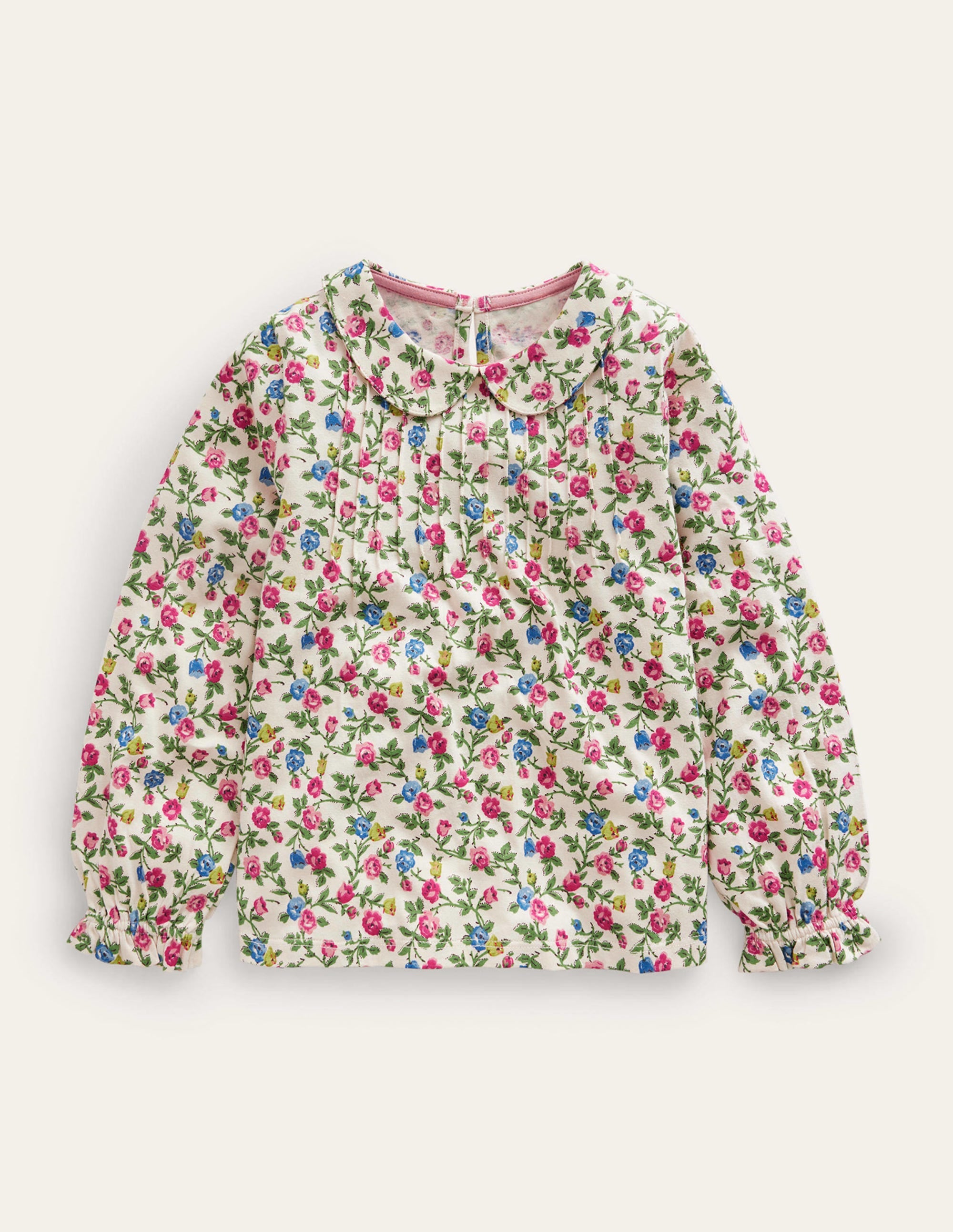 Collared Jersey Top-Vanilla Pod Rose - Image 1