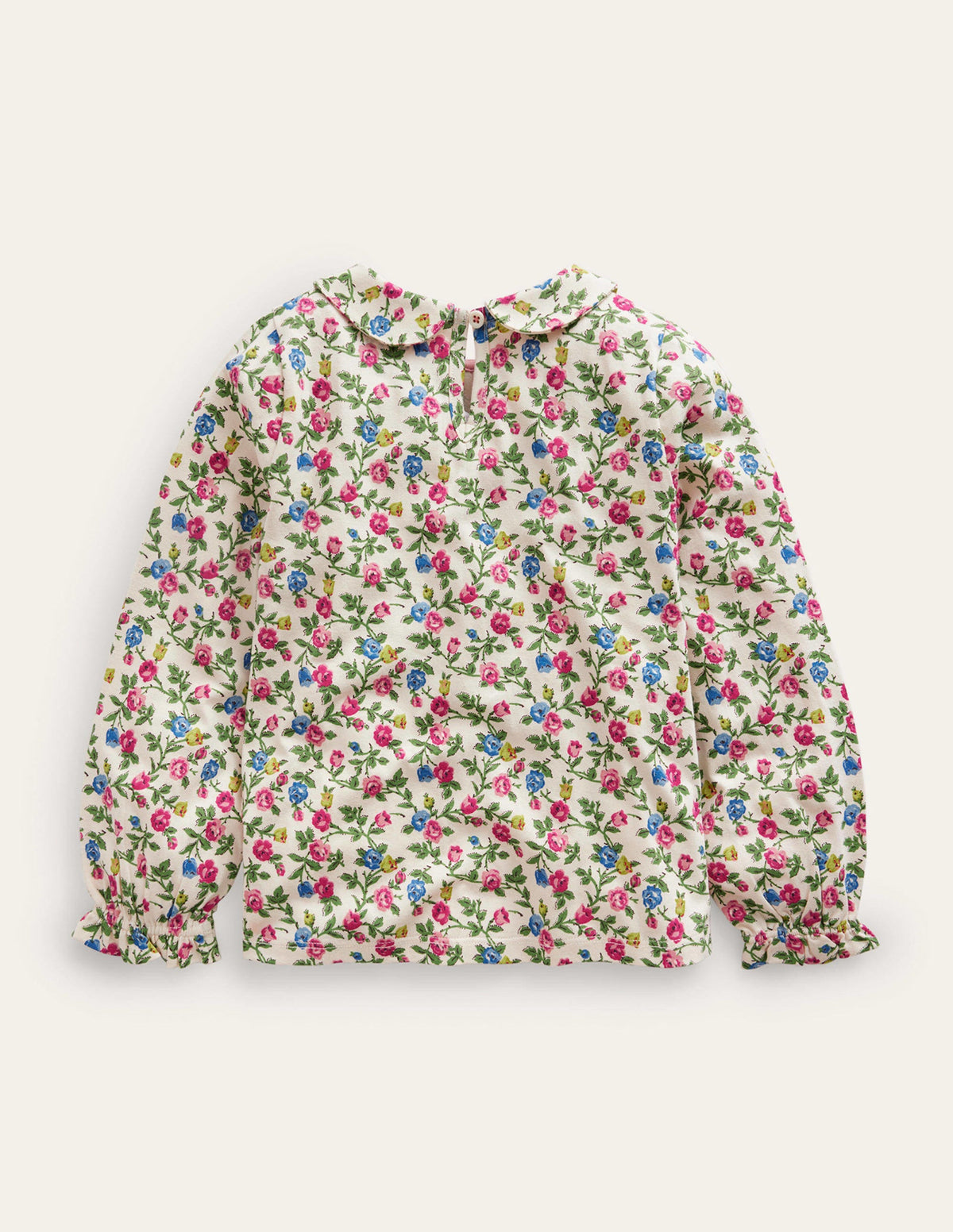 Collared Jersey Top-Vanilla Pod Rose - Image 2