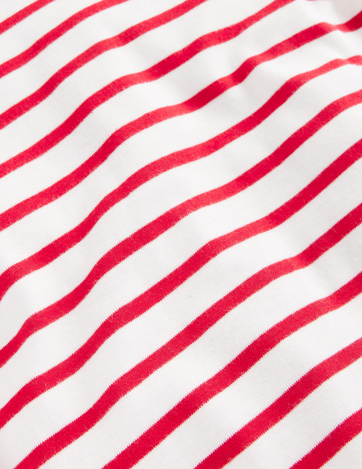Snug Striped Long John Pajamas-Rockabilly Red/Ivory-3