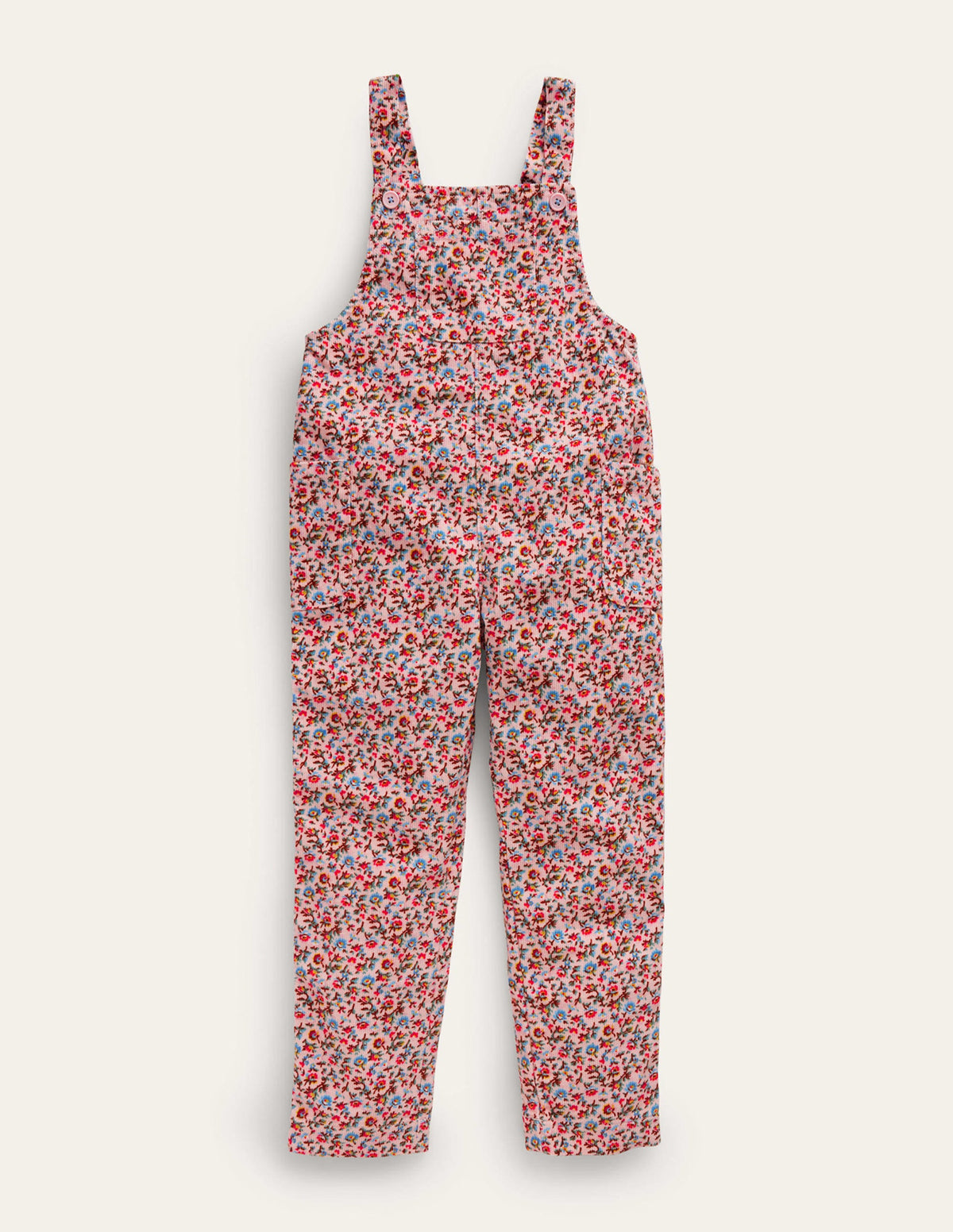 Relaxed Cord Overalls-Light Pink Bramble - Image 1