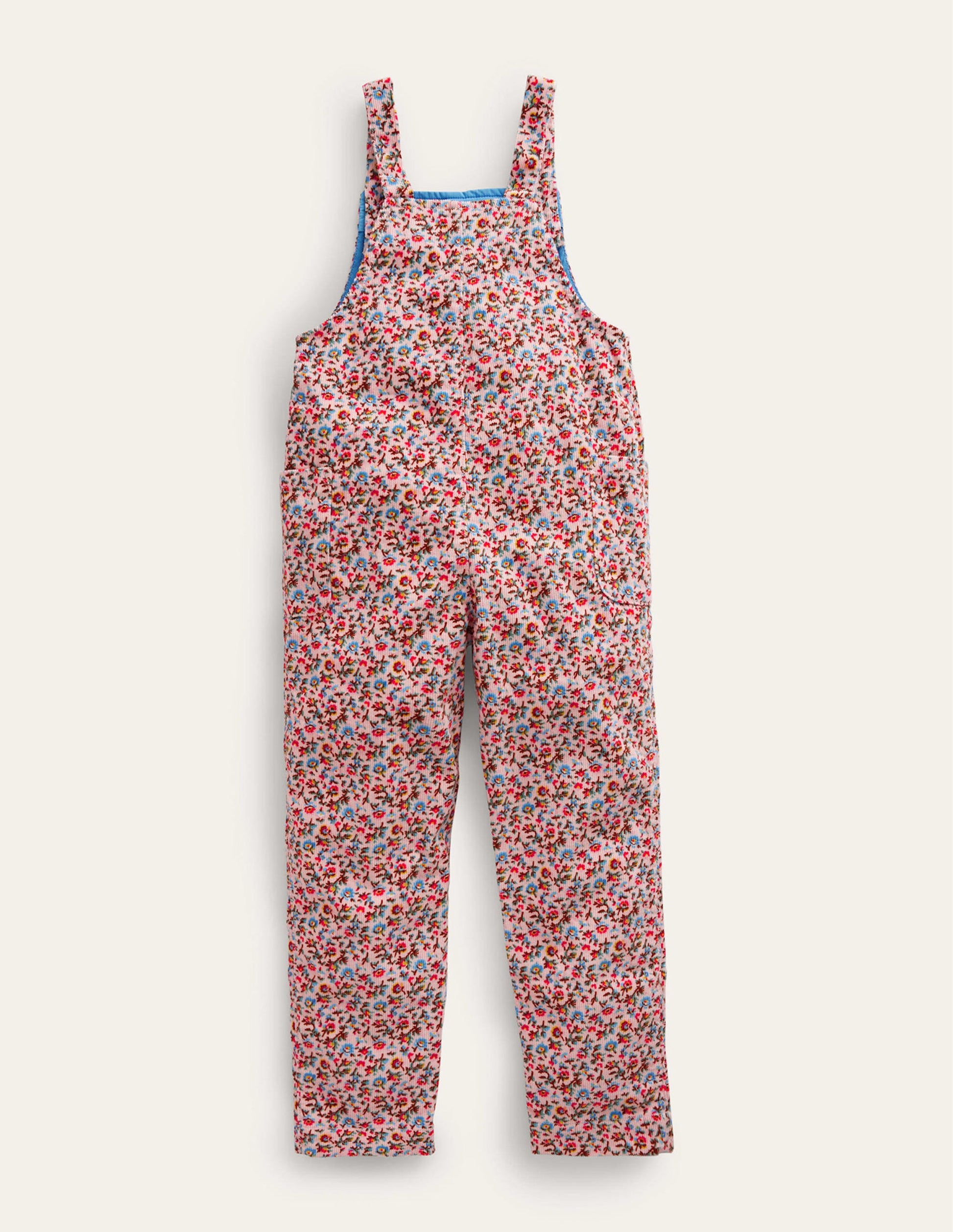 Relaxed Cord Overalls-Light Pink Bramble-2
