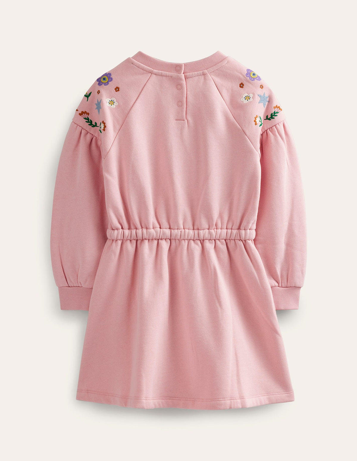 Embroidered Sweatshirt Dress-Boto Pink Animals - Image 2