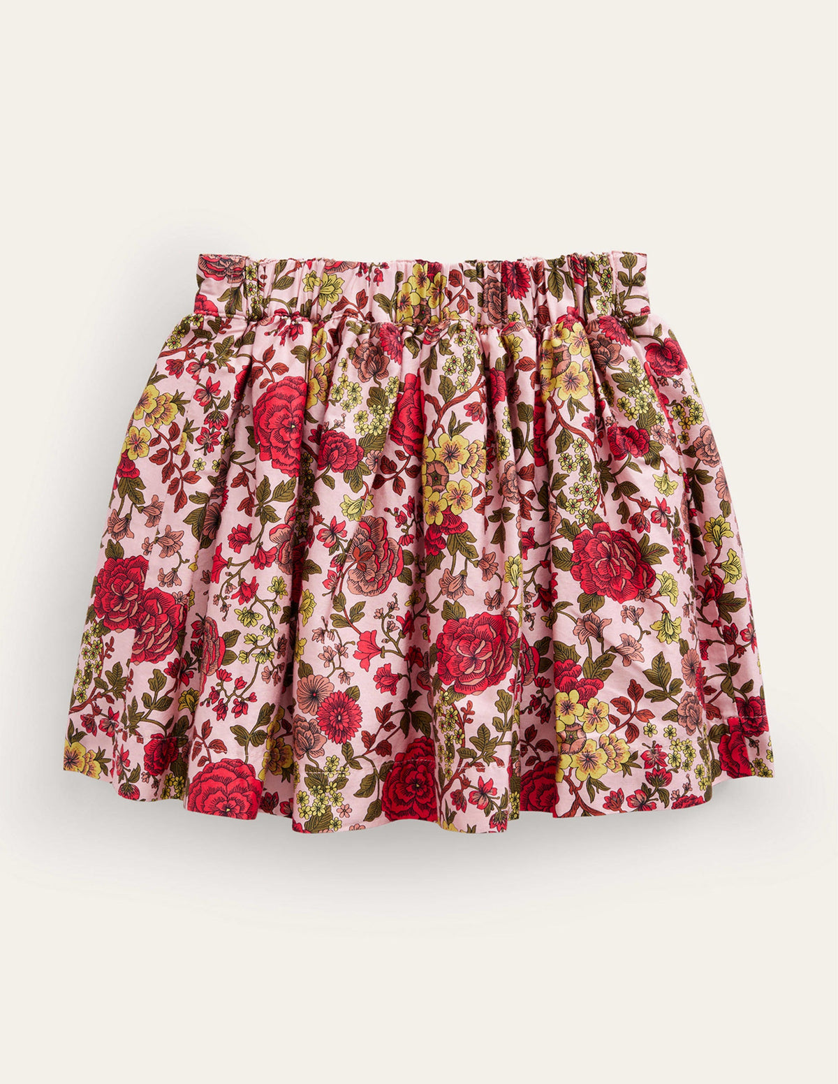 Sateen Twirly Skirt-Chalky Pink Woodland Rose - Image 2