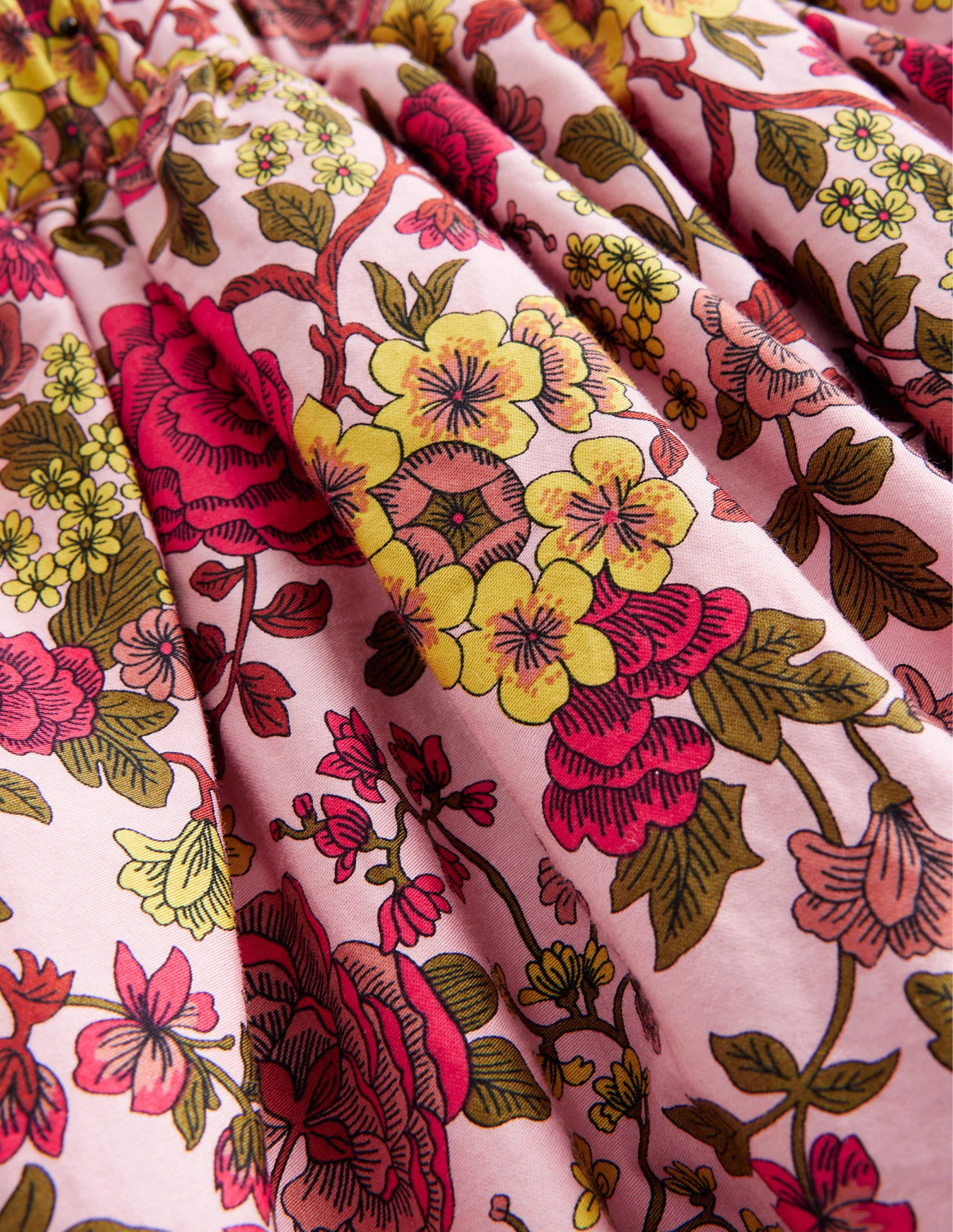Sateen Twirly Skirt-Chalky Pink Woodland Rose - Image 3