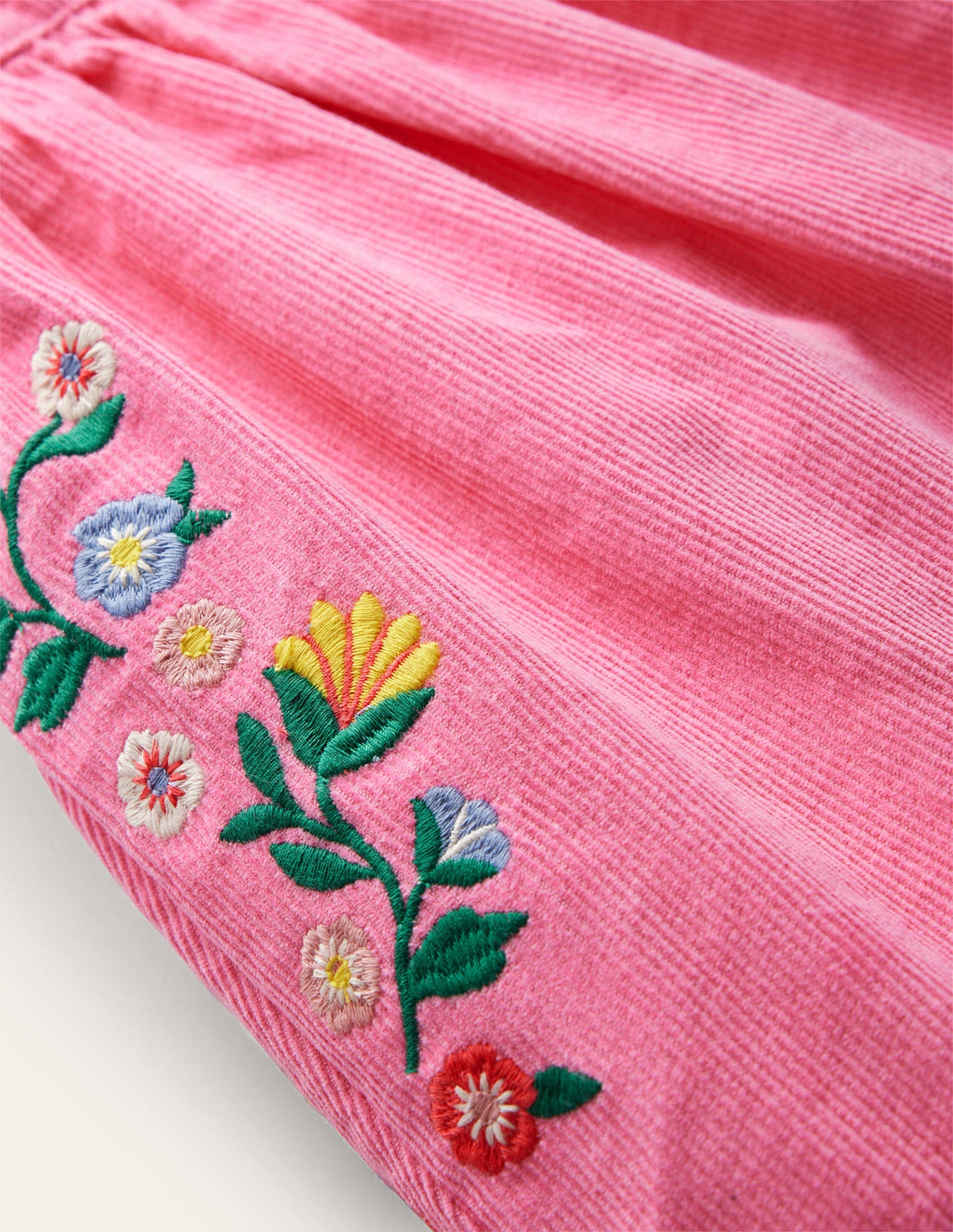Heritage Embroidered Skirt-Knockout Pink Embroidery-3